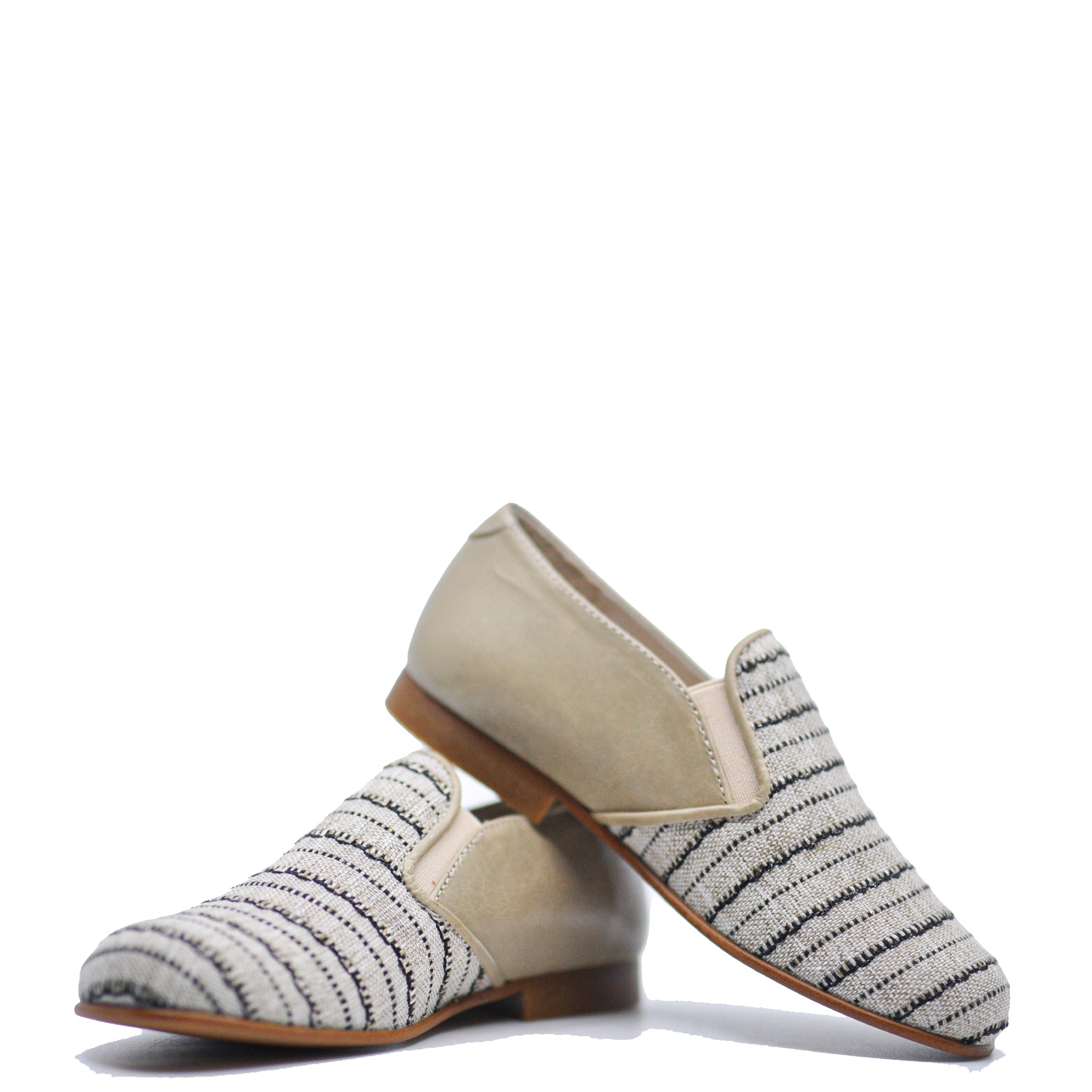 Beberlis Sand Burlap Smoking Loafers for Men - Comfortable Casual Slip-On Shoes for Office, Wedding & Outdoor Wear