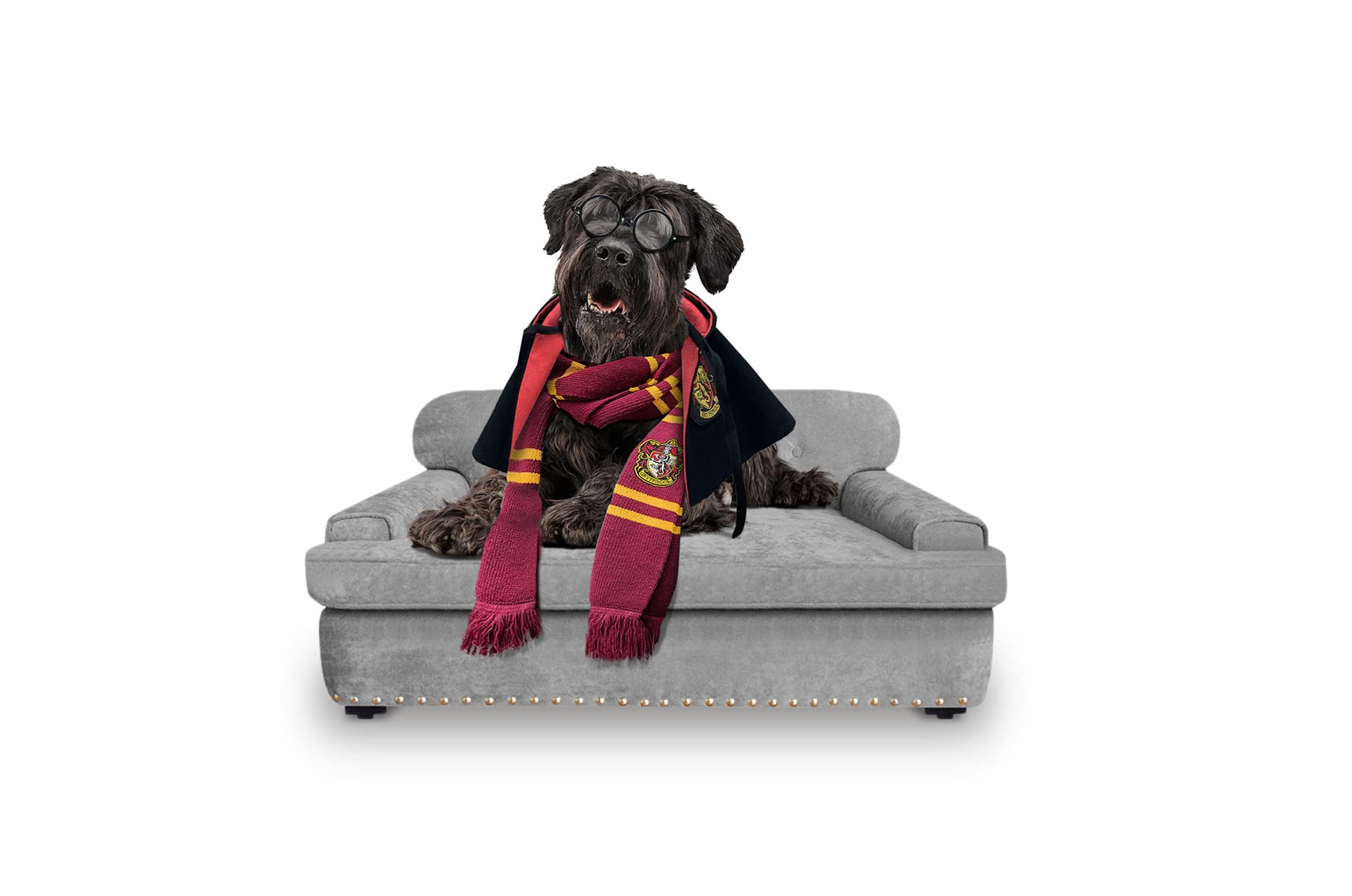 Makora Krosno Glass Makora Dog Bed Chair Suki Light Grey, Medium - Cozy Pet Furniture for Small Dogs, Perfect for Living Room, Bedroom & Office Use