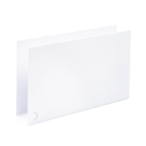 DESIGNSTUFF White Wall Mounted Magazine Holder - Organize Magazines, Books & Mail - Perfect for Living Room, Office & Bedroom Storage