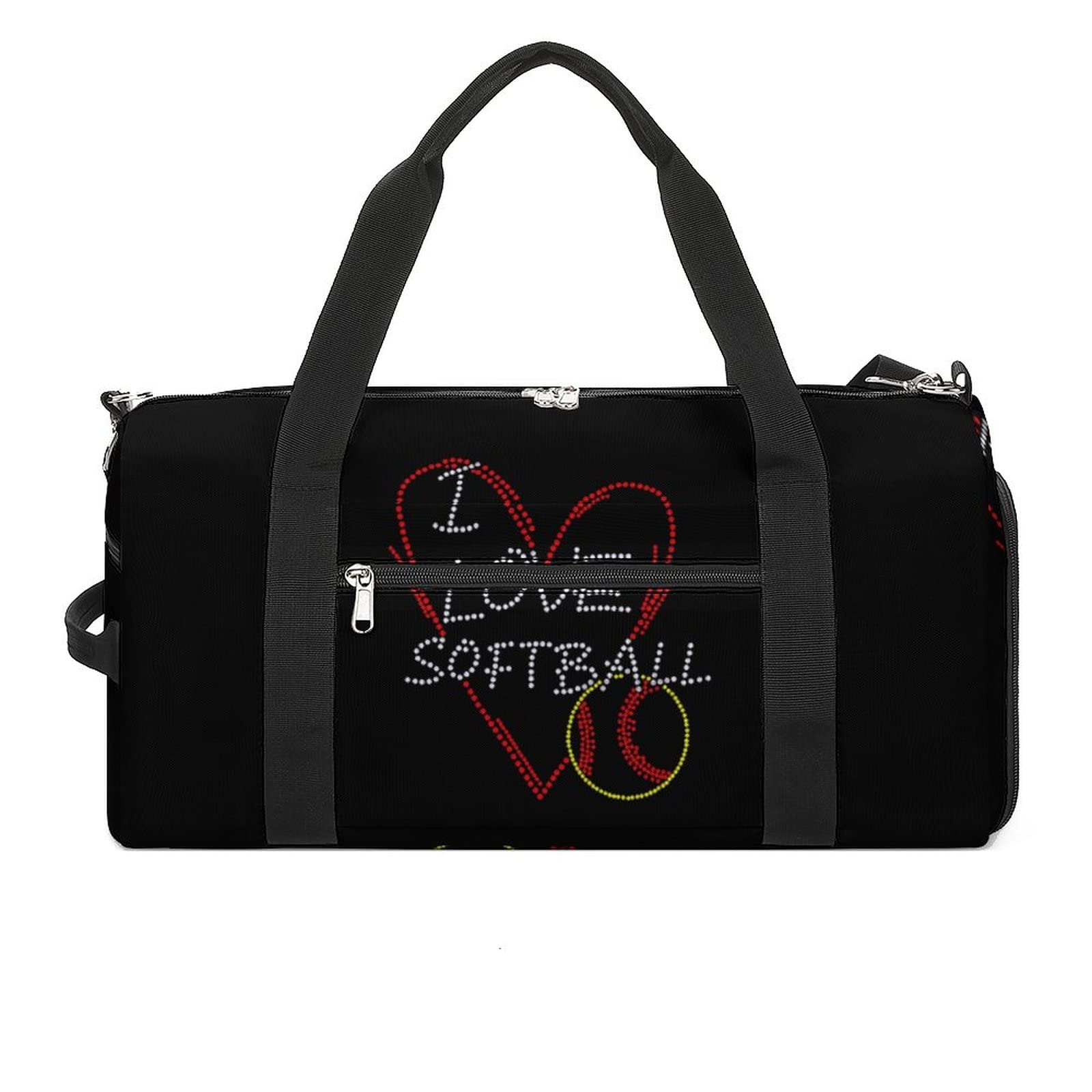 **Softball Gym Bag with Shoe Compartment - Durable Sports Duffel Bag for Travel, Overnight Trips & Weekend Getaways - Perfect for Athletes, Gym Enthusiasts & Outdoor Adventures**