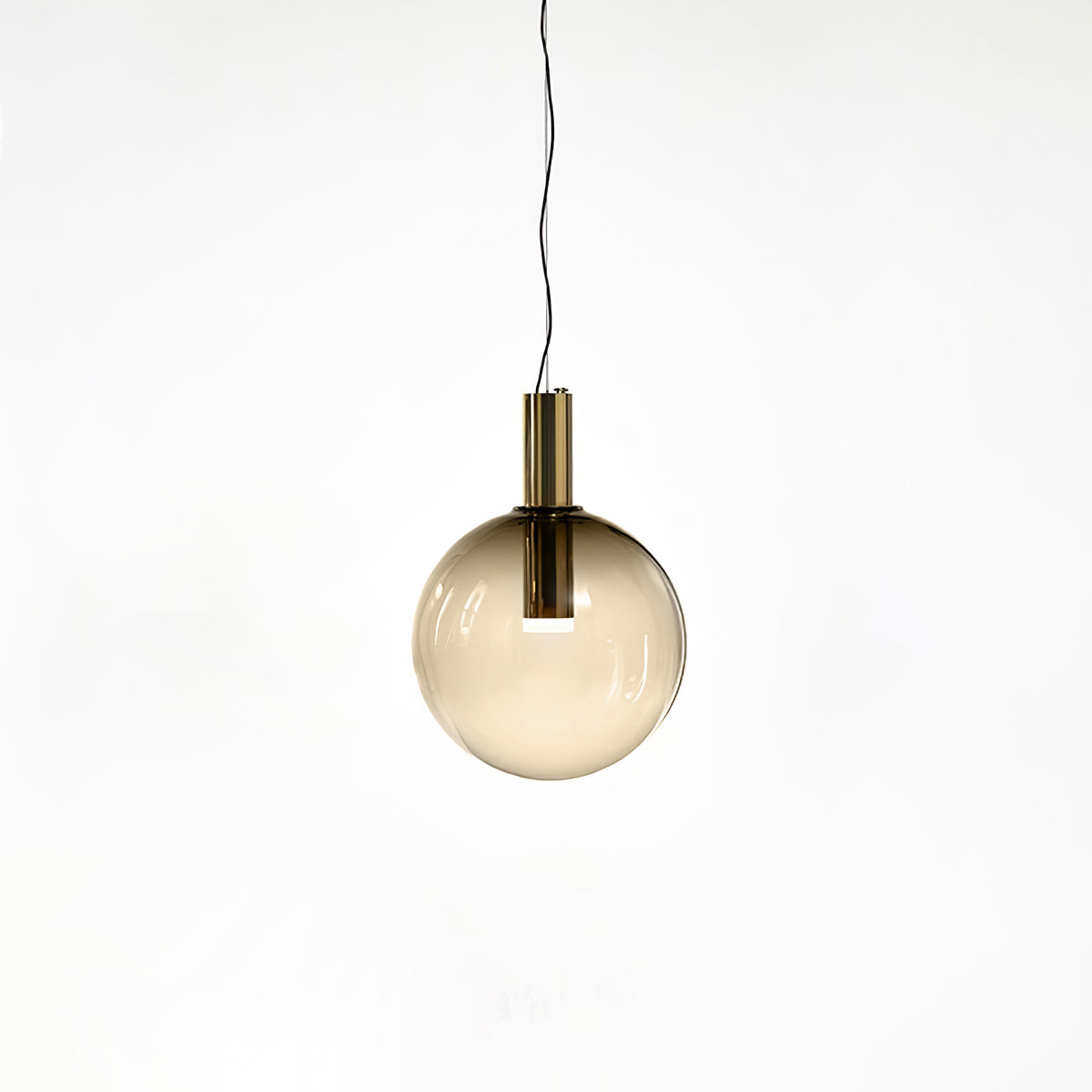 Eidos Collection Modern Pendant Lamp - Handcrafted Glass Ceiling Light Fixture for Dining Room, Kitchen Island & Living Room Decor