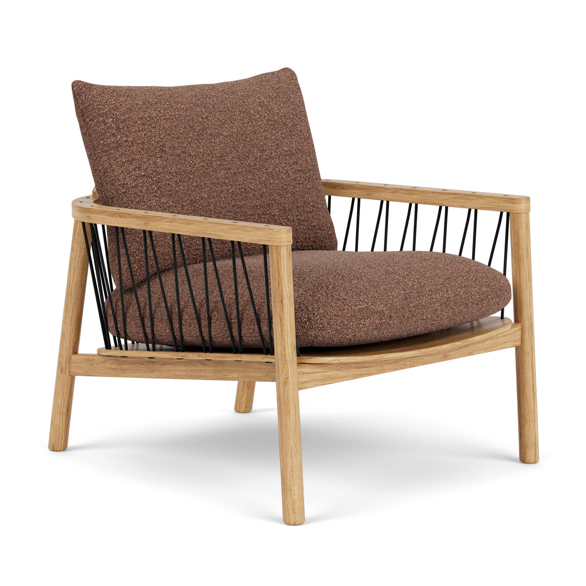 Enzo Boucle Armchair - Modern Velvet Upholstered Accent Chair for Living Room, Bedroom & Office - Stylish Comfortable Seating for Home Decor