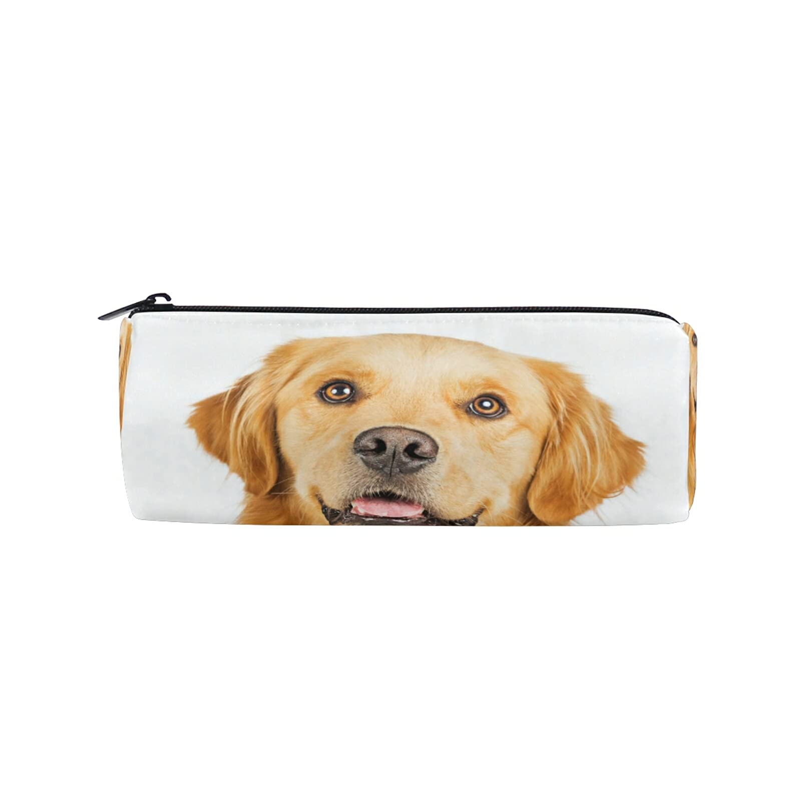 Cute Golden Retriever Dog Pencil Case with Zipper - Small Pen Organizer Pouch for School, Office & Travel - Stationery Bag for Girls, Boys, Teens & Adults - Perfect for Backpack, Desk & Gift Giving