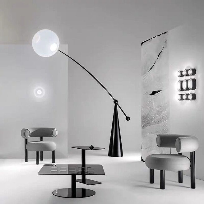 Modern LED Moon & Branch Floor Lamp - Stylish Home Decor for Living Room, Bedroom, or Office Lighting