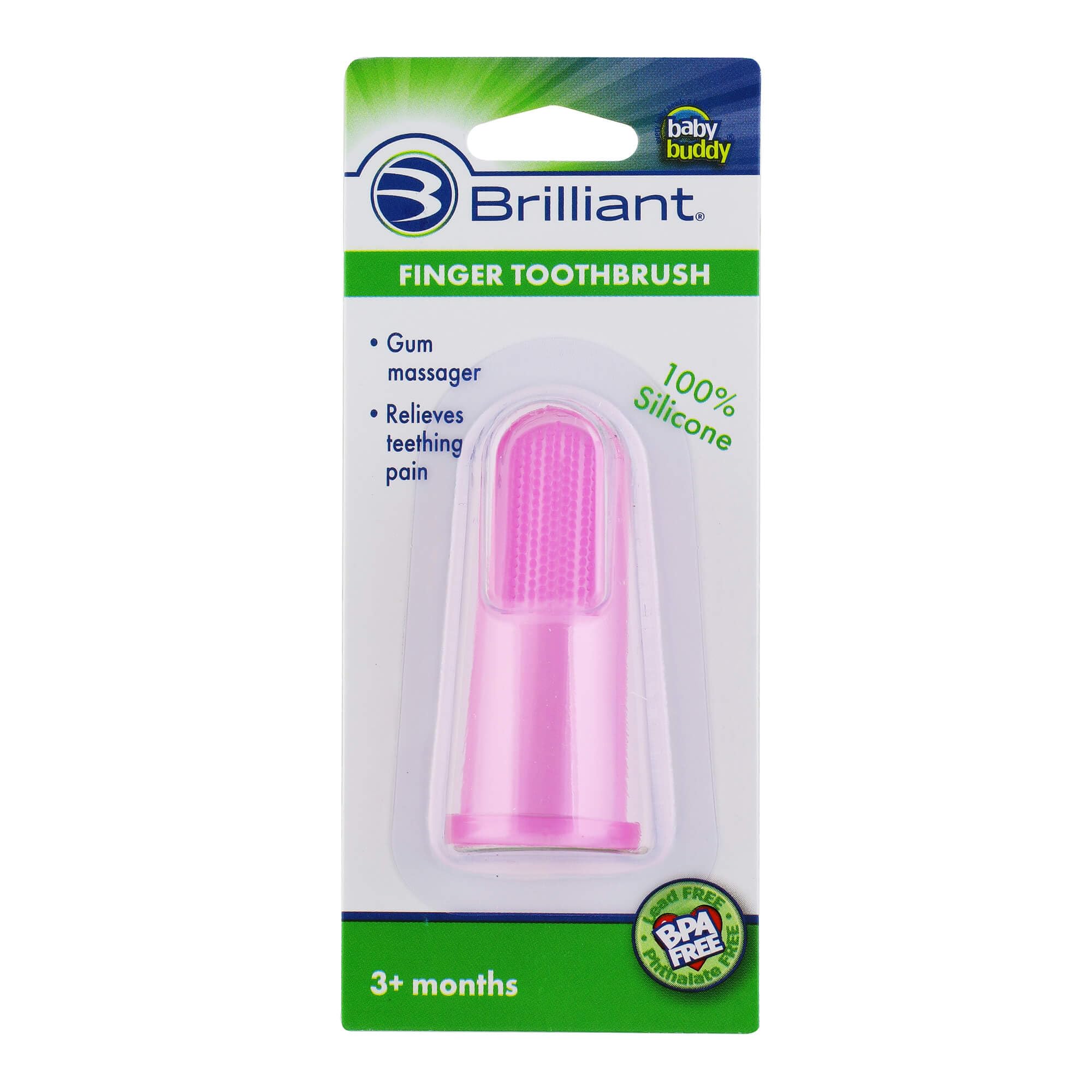Baby Finger Toothbrush - Silicone Teether & Gum Massager for Infants 3M+ | Teething Relief & Oral Care