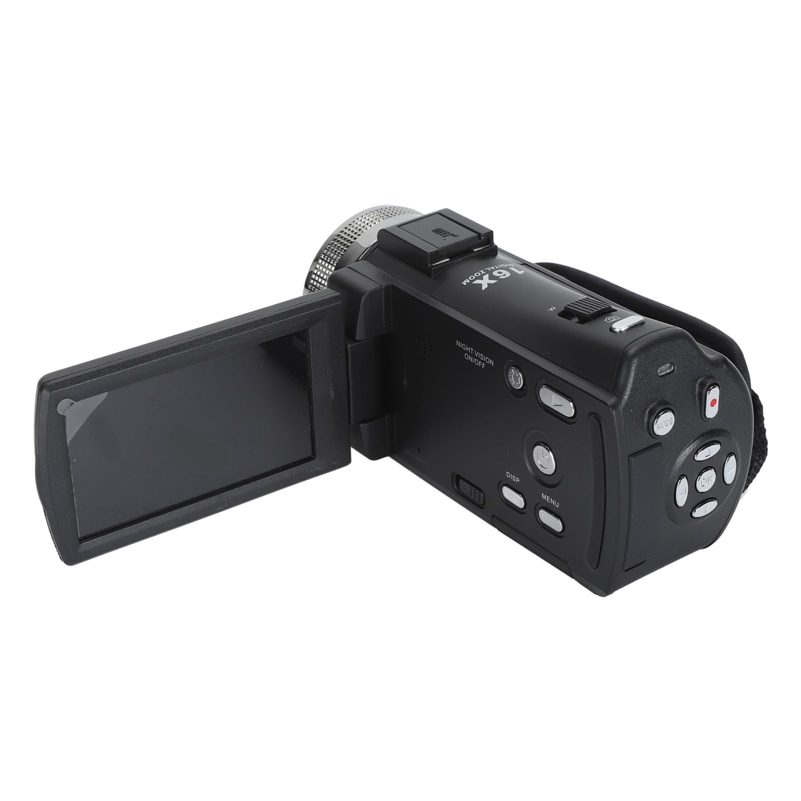Zunate 1080P 30MP Vlogging Camera with 3 Inch LCD Screen, 16X Digital Zoom, Night Vision, Fill Light & Anti-Shake - Perfect for YouTube Videos, Travel Vlogging, and Home Recording