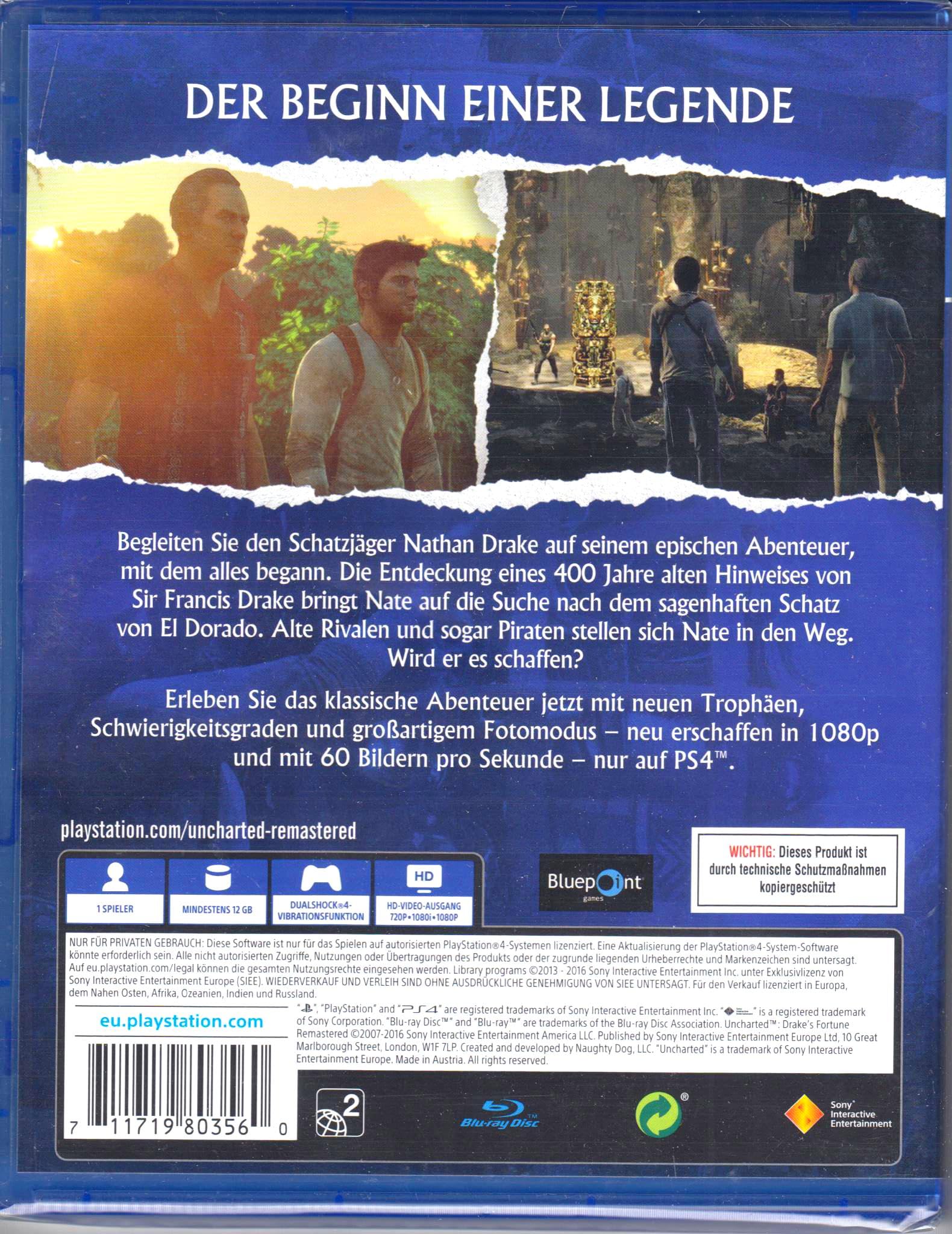 Uncharted: Drake's Fortune - Action Adventure Game for PlayStation 4 | Explore Lost Cities & Solve Ancient Mysteries | Perfect for Solo Gamers & Adventure Lovers
