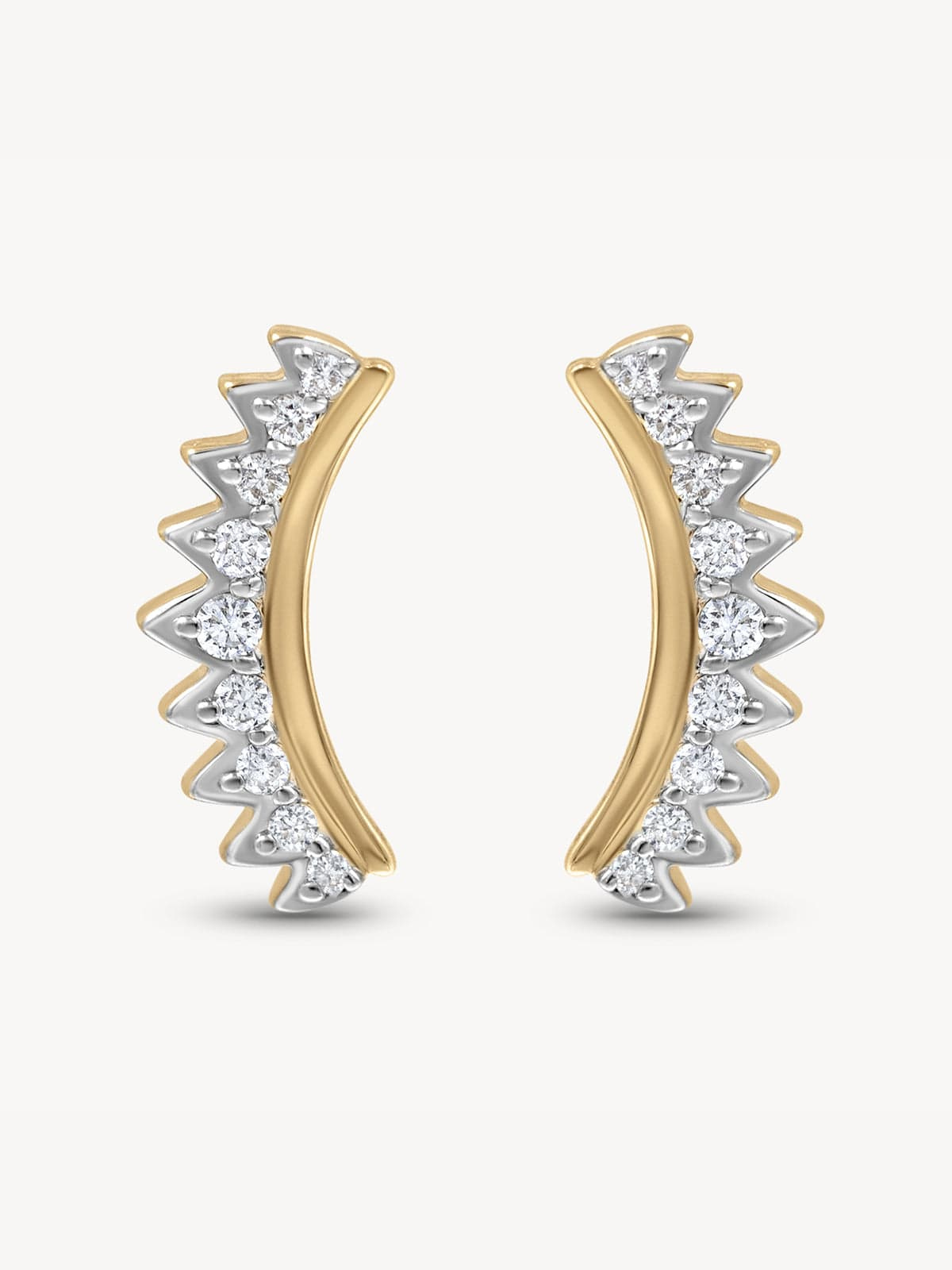 Love Explosion Starburst Crawler Stud Earrings - Trendy Fashion Jewelry for Women | Perfect for Parties, Date Nights & Special Occasions
