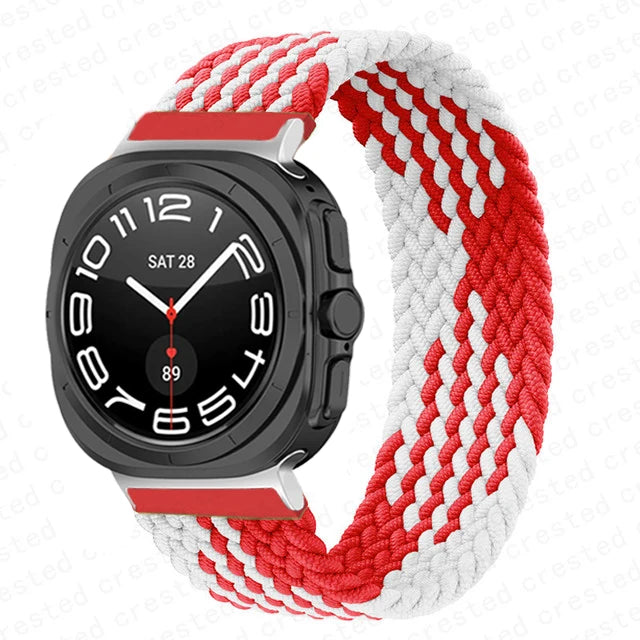 Stretchy Braided Solo Loop Bands for Samsung Galaxy Watch Ultra - Comfortable, Durable & Stylish for Workouts, Running & Everyday Wear