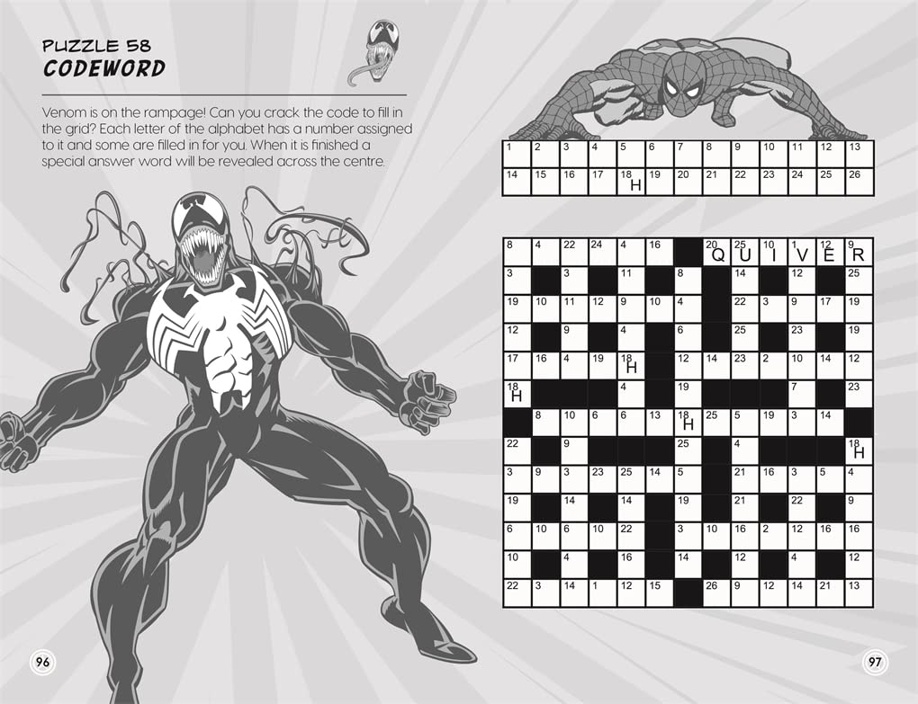 Marvel Brain Games: Fun Puzzles for Bright Minds - Boost Memory & Problem-Solving Skills for Kids & Adults | Perfect for Family Game Night & Classroom Activities