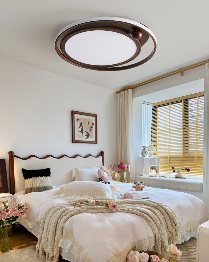 Cloudcrest Modern Ceiling Light Fixture - Energy Efficient LED Flush Mount for Bedroom, Living Room & Kitchen - Dimmable Bright Lighting for Home & Office