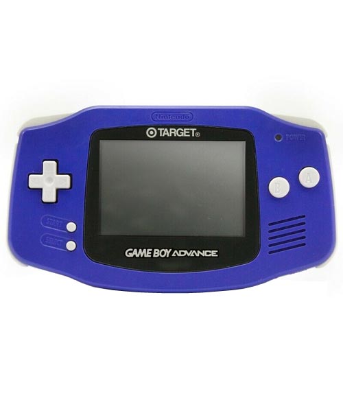 Original Game Boy Advance SP Target Edition Indigo - Portable Retro Gaming Console for Nintendo GBA Games | Perfect for Travel, Commuting & Nostalgic Gaming