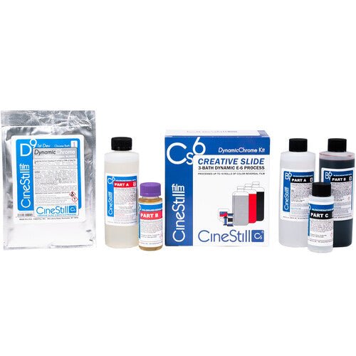 CineStill Cs6 Creative Slide D9 DynamicChrome E-6 3-Bath Quart Kit for Film Development - Perfect for Professional & Home Film Processing, Slide Film Projects, and Creative Photography