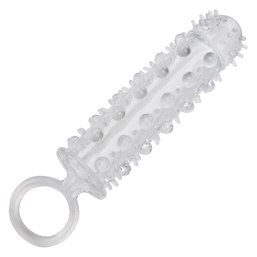 3 Piece Cock Ring & Textured Penis Extension Sleeve Set for Enhanced Pleasure - Couples Sex Toys for Men, Stretching Sleeves for Intimate Play & Sensual Massage