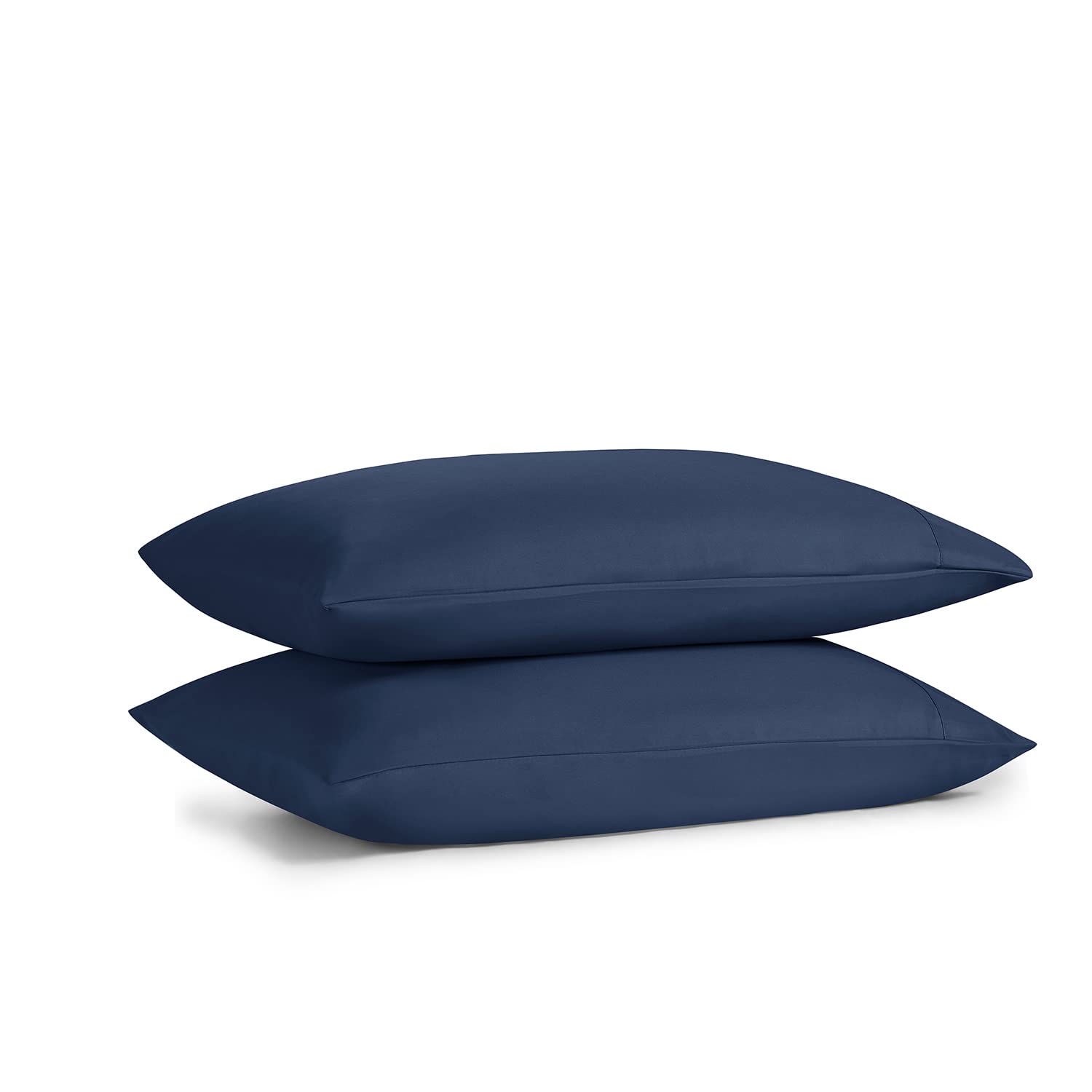 Premium Soft Empyrean Bedding Pillowcases Set of 2 - Standard/Queen Size Navy Blue Pillow Covers for Ultimate Comfort - Perfect for Home, Hotel & Guest Room Decor