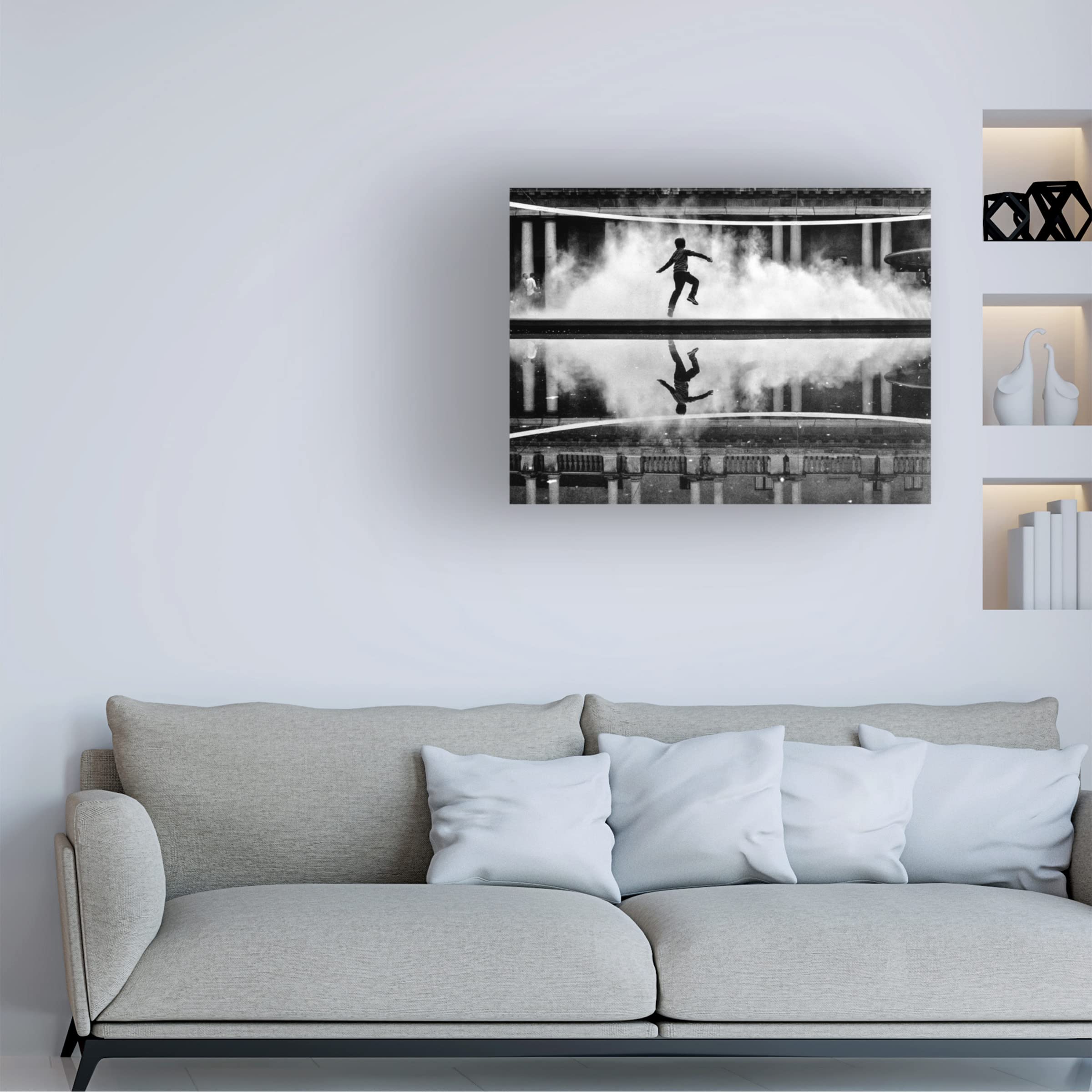 Trademark Fine Art 'Flying Through The Clouds Pt 2' Canvas Wall Art Print by Pristine Clothes - Perfect for Living Room, Bedroom & Office Decor