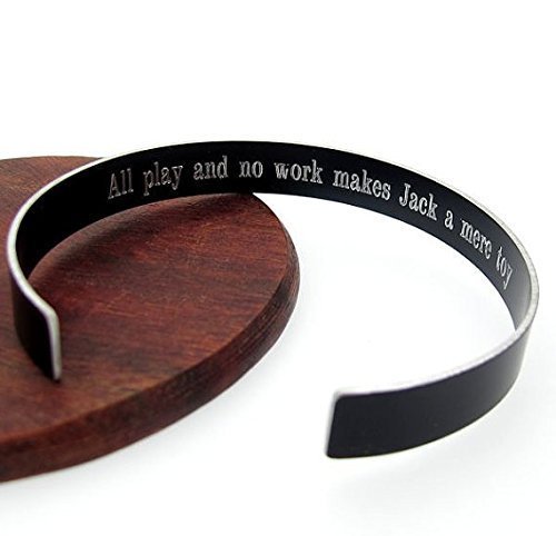 Personalized Music Note Engraved Cuff Bracelet - Unique Custom Jewelry Gift for Musicians & Music Lovers - Black Leather Band - Perfect for Concerts, Gifts & Music Themed Events