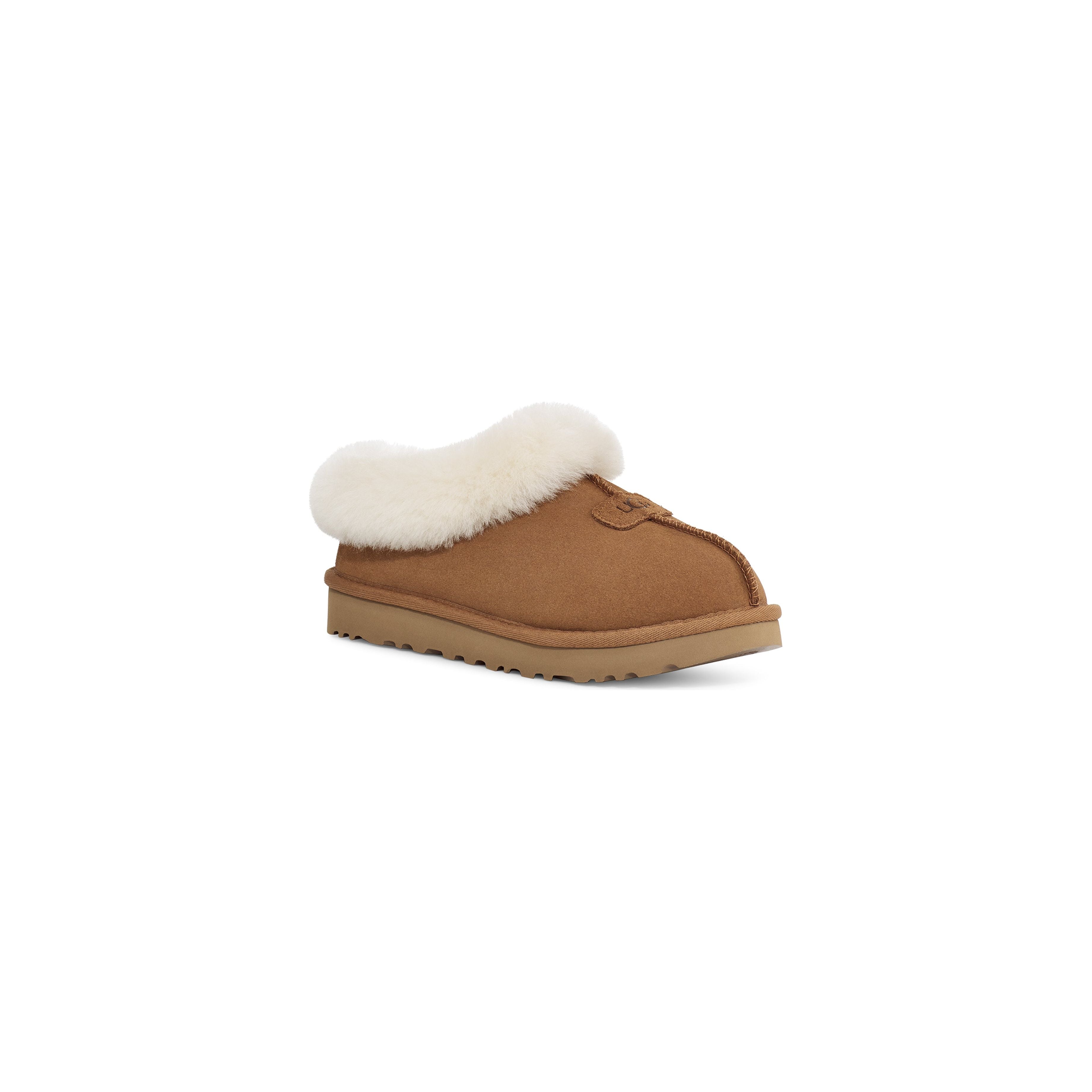 UGG Women's Tazzette Slippers - Chestnut Suede Indoor/Outdoor Comfort House Shoes for Cozy Home & Lounge Wear