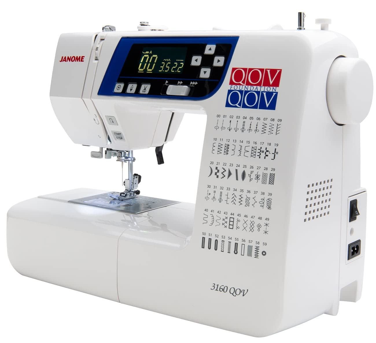 Janome 3160QOV Quilting Machine for Quilts of Valor - Professional Stitching for Patriotic Quilts & Home Decor Projects | Perfect for Quilters, Crafters & DIY Enthusiasts