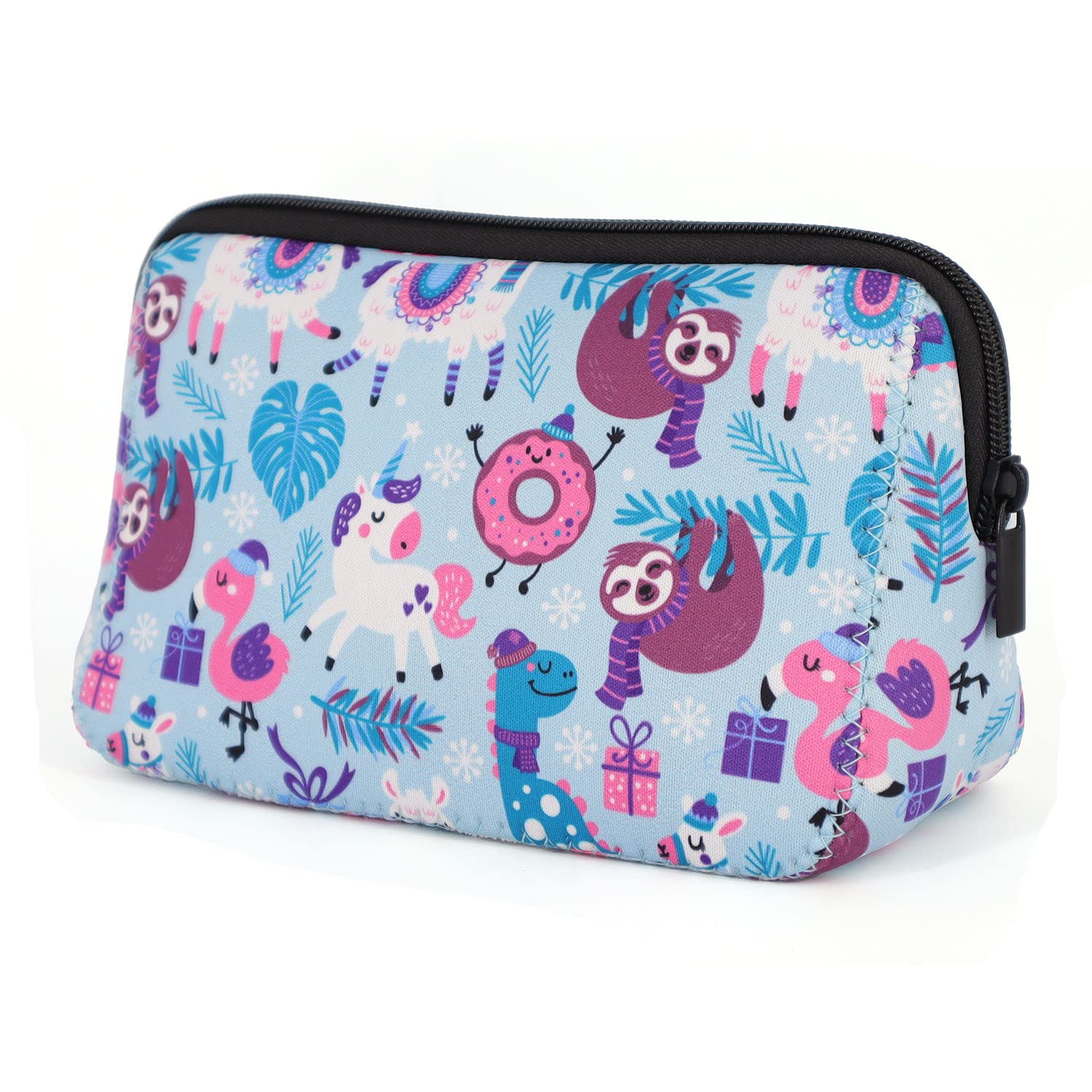 Waterproof Neoprene Cosmetic Bag - Travel Makeup Organizer for Women | Gym & Vacation Essentials