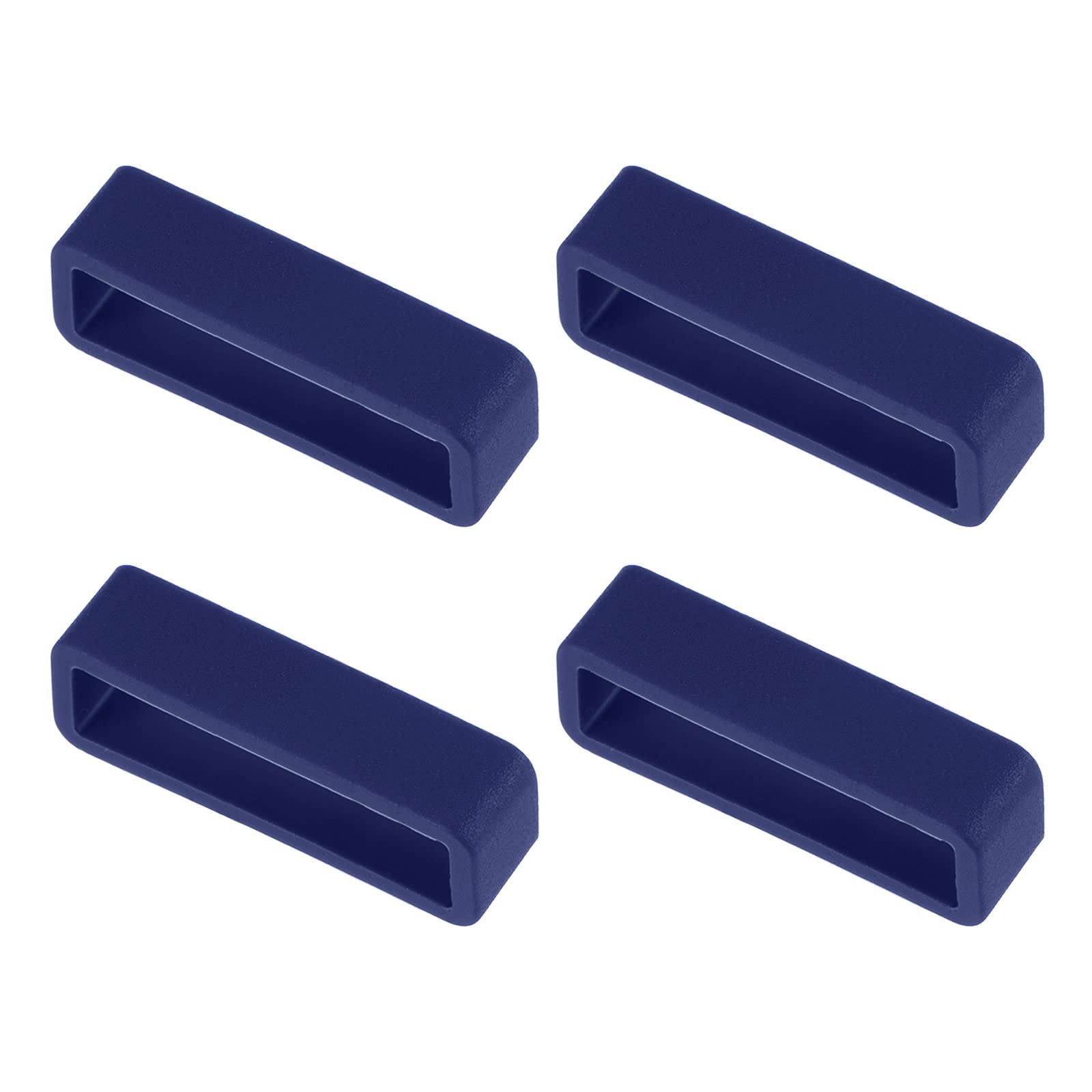 Rubber Watch Band Loops 26mm Navy Blue - 4 Pcs for Secure Fit