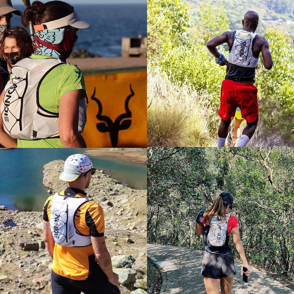Lightweight Large Capacity Hydration Running Vest Backpack for Men & Women - 8 Secure Pockets, 3D Breathable Mesh - Perfect for Trail Running, Hiking & Outdoor Sports