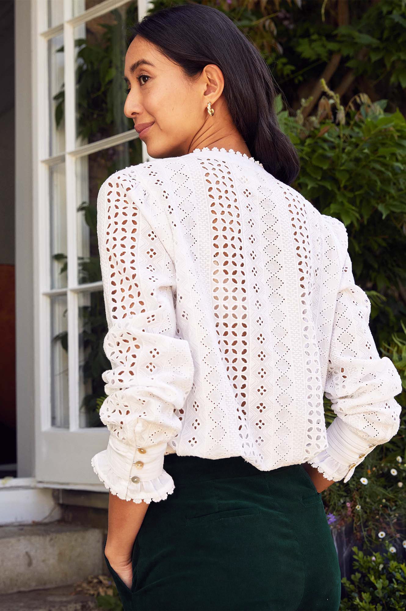 Quinn Blouse Women's White Elegant Casual Shirt - Perfect for Office Wear, Date Night & Spring Outfits