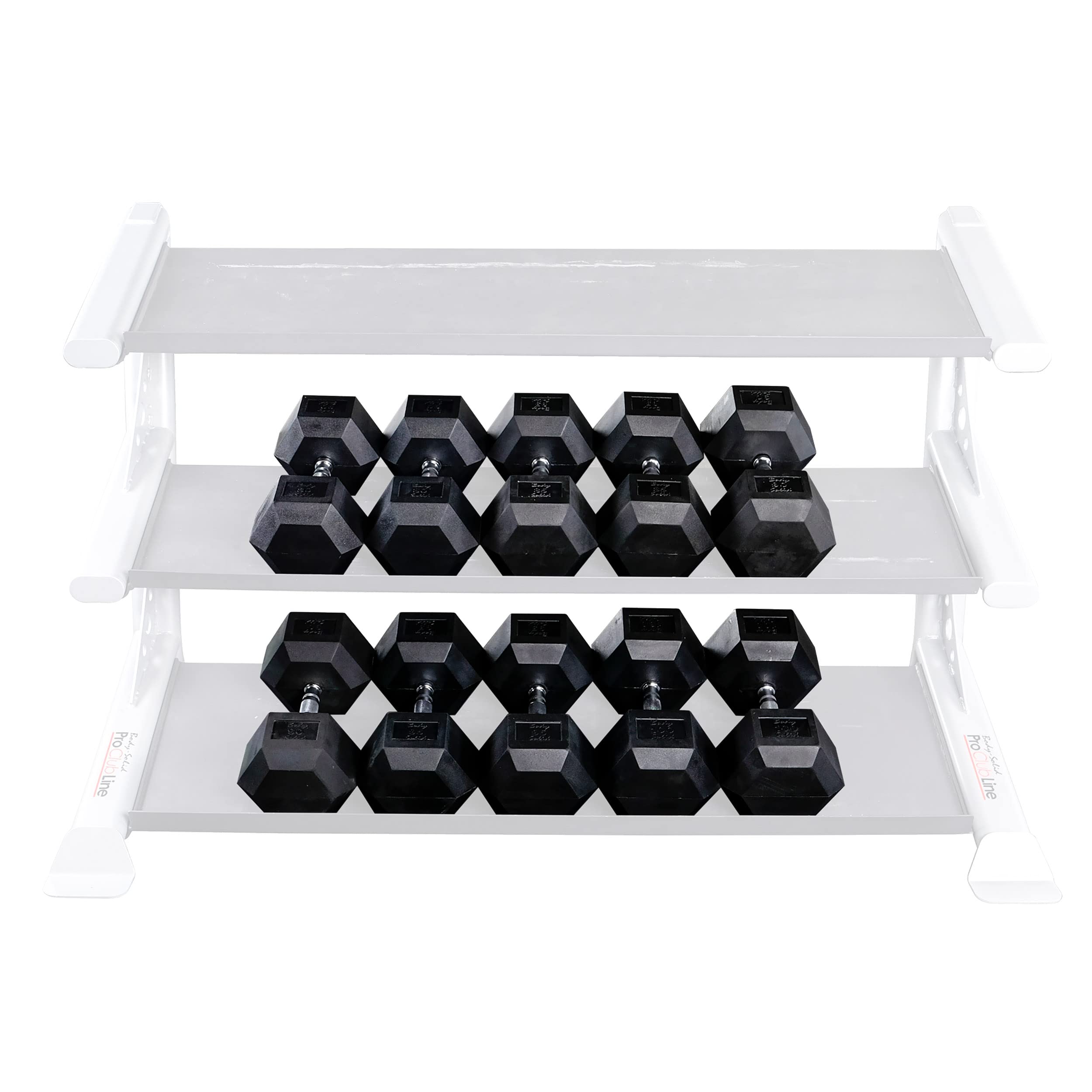 Body-Solid Rubber Coated Hex Dumbbells - Premium Hand Weights for Men & Women - Strength Training & Bodybuilding Equipment for Home Gym - Perfect for Weight Lifting, CrossFit & Fitness Workouts
