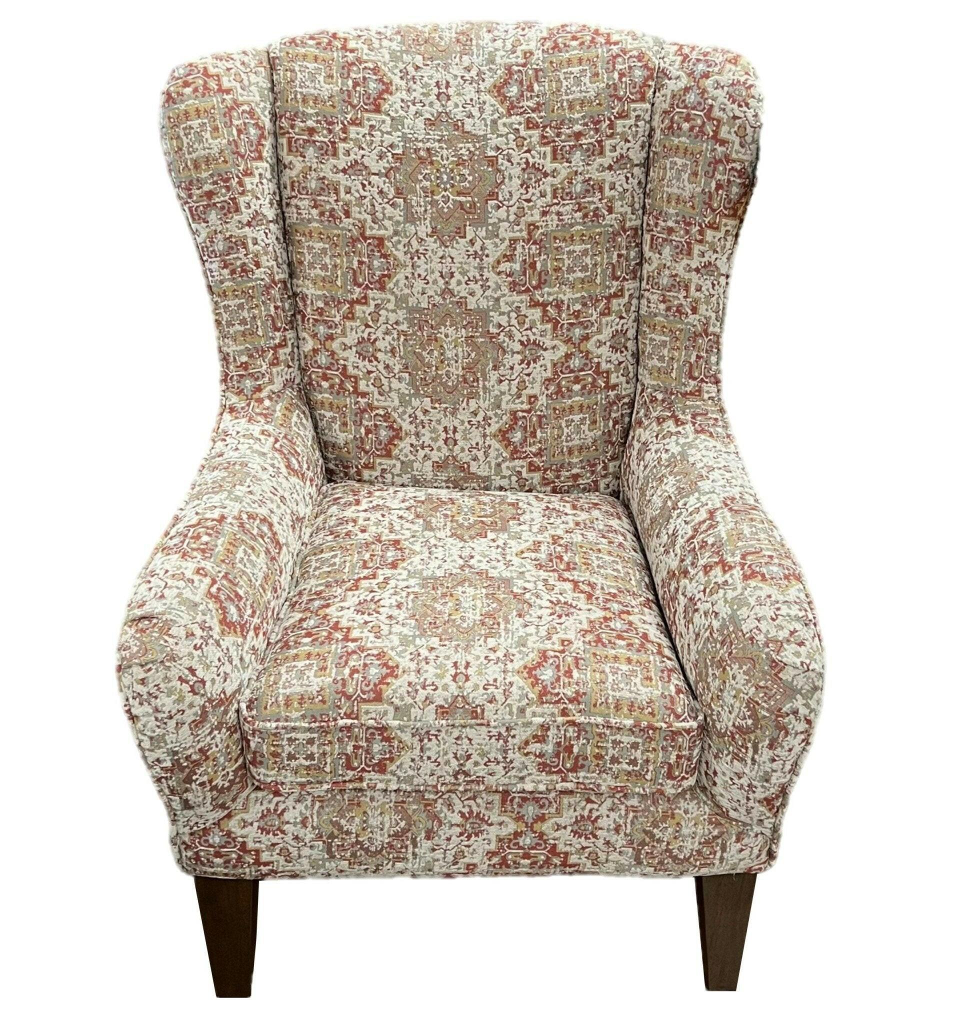 Lorette Chair 7180DW 34118 - Modern Dining Chair with Upholstered Seat & Wooden Legs for Kitchen, Dining Room, or Office Use