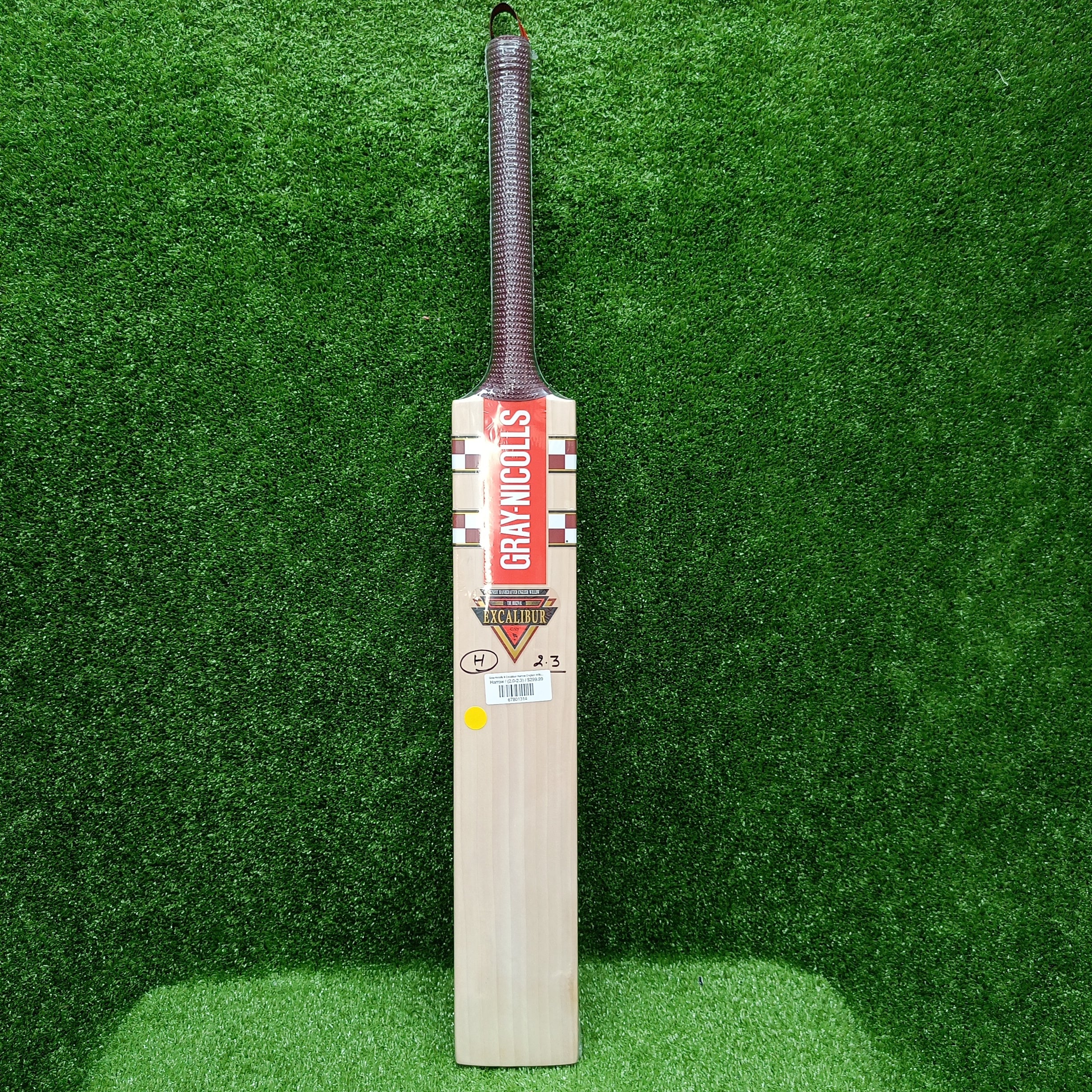 Gray Nicolls 9 Excalibur Harrow English Willow Cricket Bat - Premium Cricket Equipment for Professional & Amateur Players - Perfect for Matches, Training & Outdoor Sports