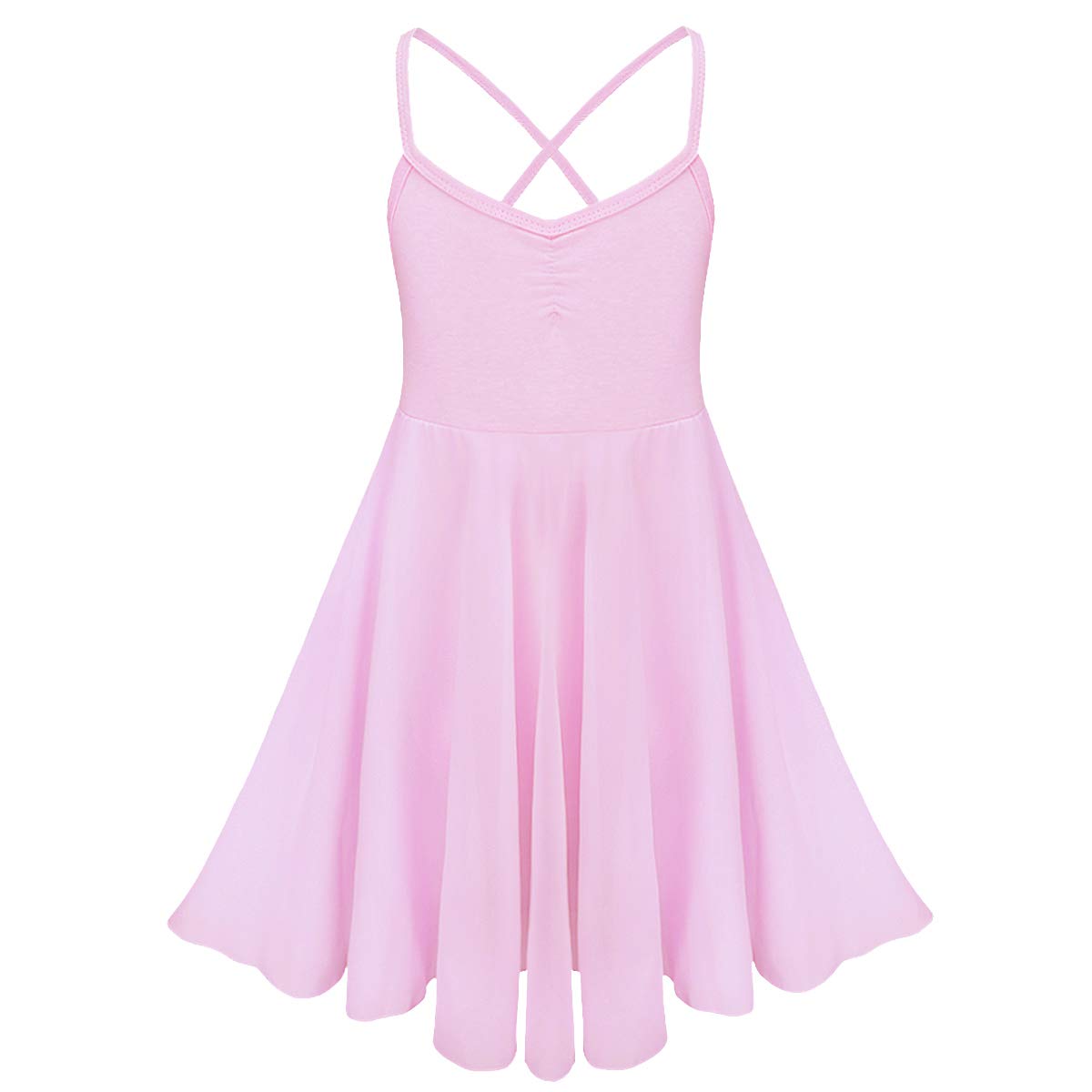 Girls Ballet Leotard with Chiffon Tutu Skirt - Dance Camisole Gymnastic Dress for Kids - Perfect for Ballet, Gymnastics, Recitals & Dance Performances
