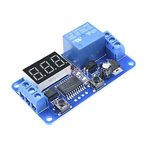 12V DC Digital LED Display Delay Timer Switch Module for PLC Automation - Perfect for Industrial Control, Home Automation, and DIY Projects