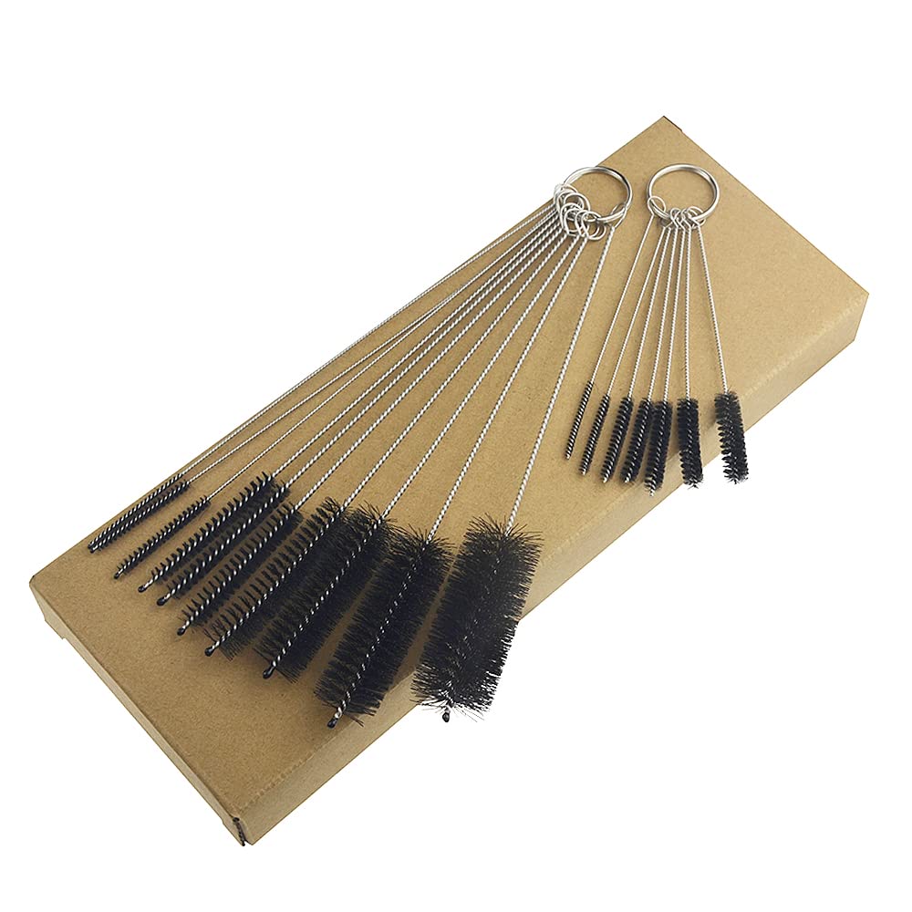 28Pcs Aquarium Filter Brush Set - Nylon Tube Brush with Flexible Double-Ended Hose & Stainless Steel Long Handle - Perfect for Fish Tank, Home, Kitchen Cleaning - Ideal for Aquarium Maintenance, Pipe Cleaning, and Household Use