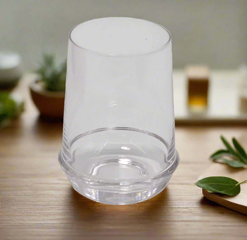 6-Piece Set of Premium Drinking Glasses - Shatter-Resistant Crystal Clear Tumblers for Water, Juice, Cocktails & Beverages - Perfect for Home, Bar, Restaurant & Party Use
