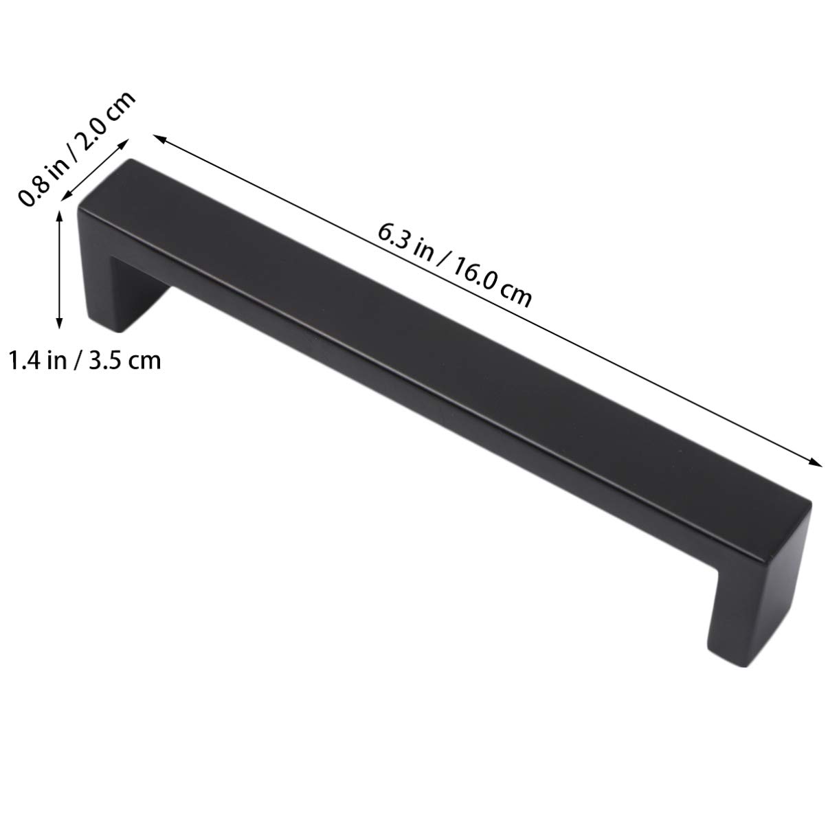 Veemoon 5-Pack Matte Black Modern Cabinet Knobs - Dresser Drawer Pulls, Kitchen Cupboard Handles, Wardrobe Door Knobs for Home Furniture (Ideal for Kitchen Cabinets, Bedroom Dressers & Bathroom Storage)