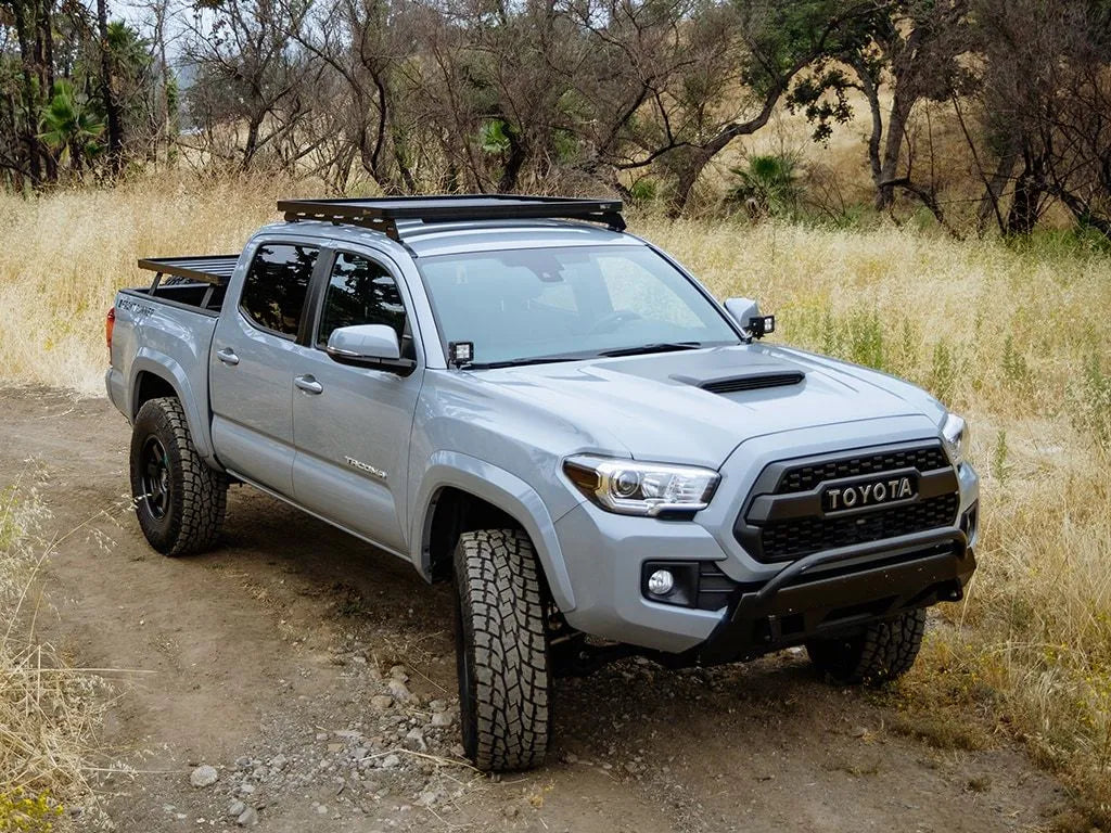 2005-2023 Toyota Tacoma Slimline II Low Profile Roof Rack Kit by Front Runner Outfitters - Durable Aluminum Cargo Rack for Camping, Off-Road & Outdoor Adventures