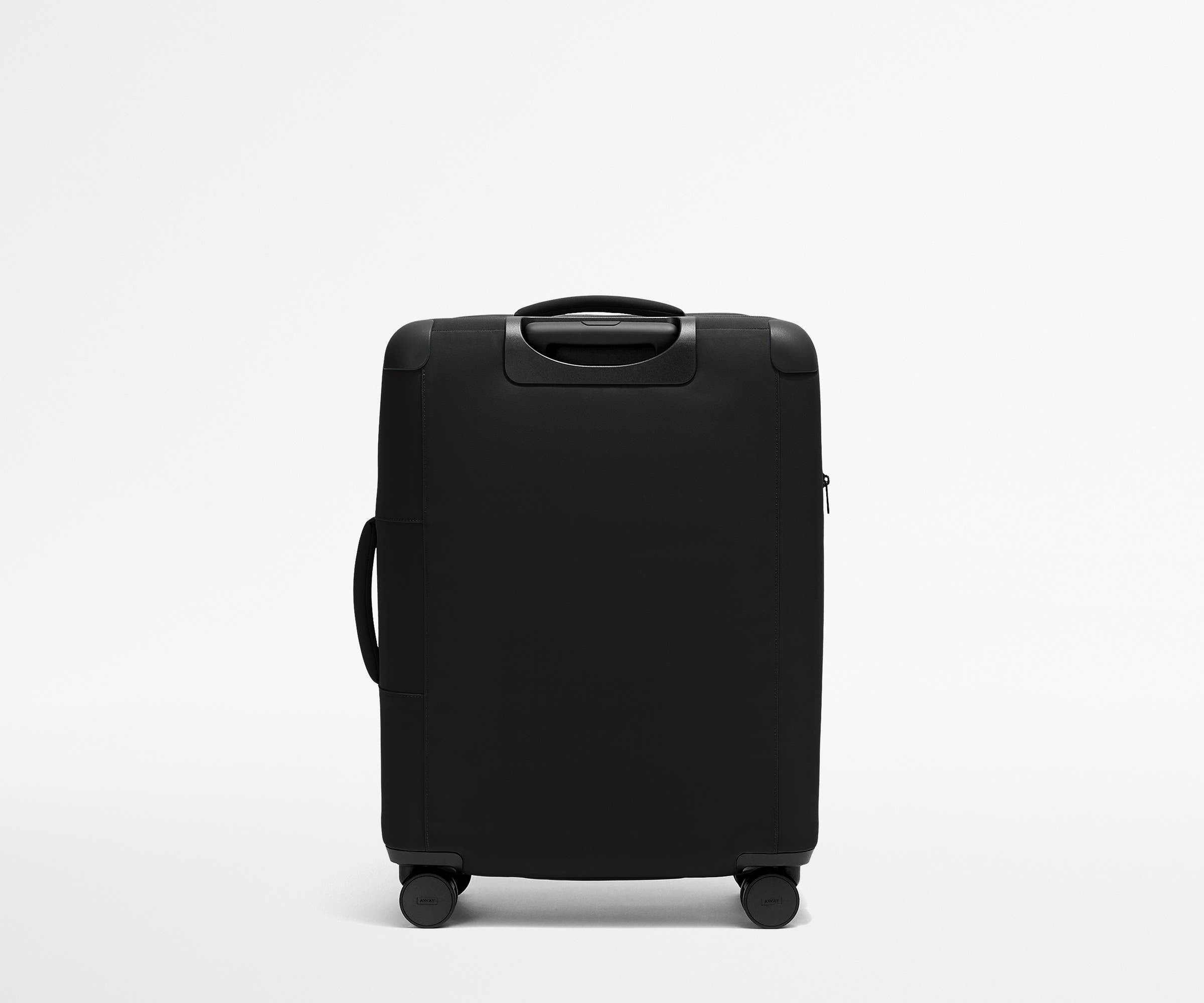 Premium Softside Medium Luggage in Jet Black - Lightweight & Durable Suitcase for Travel, Business Trips & Weekend Getaways