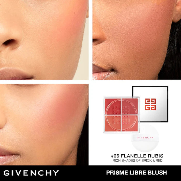 Givenchy Prisme Libre Loose Powder Blush - 12H Radiance & Long-Lasting Wear for Flawless Makeup | Perfect for Day to Night Glow & Special Occasions