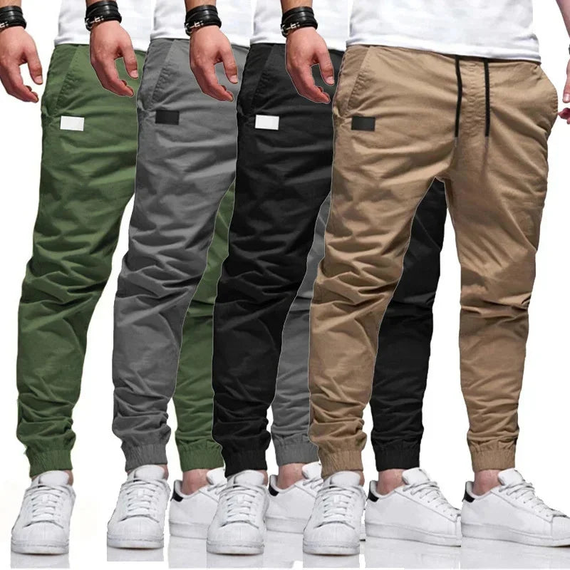 Men's Cargo Pants - Loose Fit Straight Leg Joggers, Large Size Casual Sweatpants with Multiple Pockets | Outdoor Hiking, Workwear & Streetwear Fashion