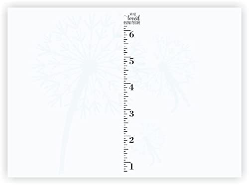 Loved Beyond Measure Wall Decal - Black Vinyl Height Ruler Growth Chart Sticker for Kids Room Nursery Decor | Perfect for Measuring Child's Growth & Home Decoration
