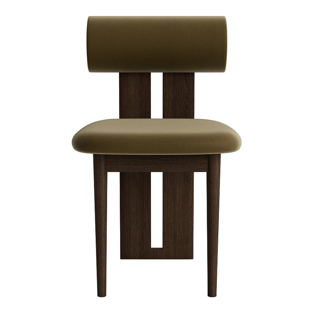 Modern Hippo Side Chair - Sturdy Wooden Accent Chair for Dining Room, Living Room & Office - Comfortable & Stylish Home Decor
