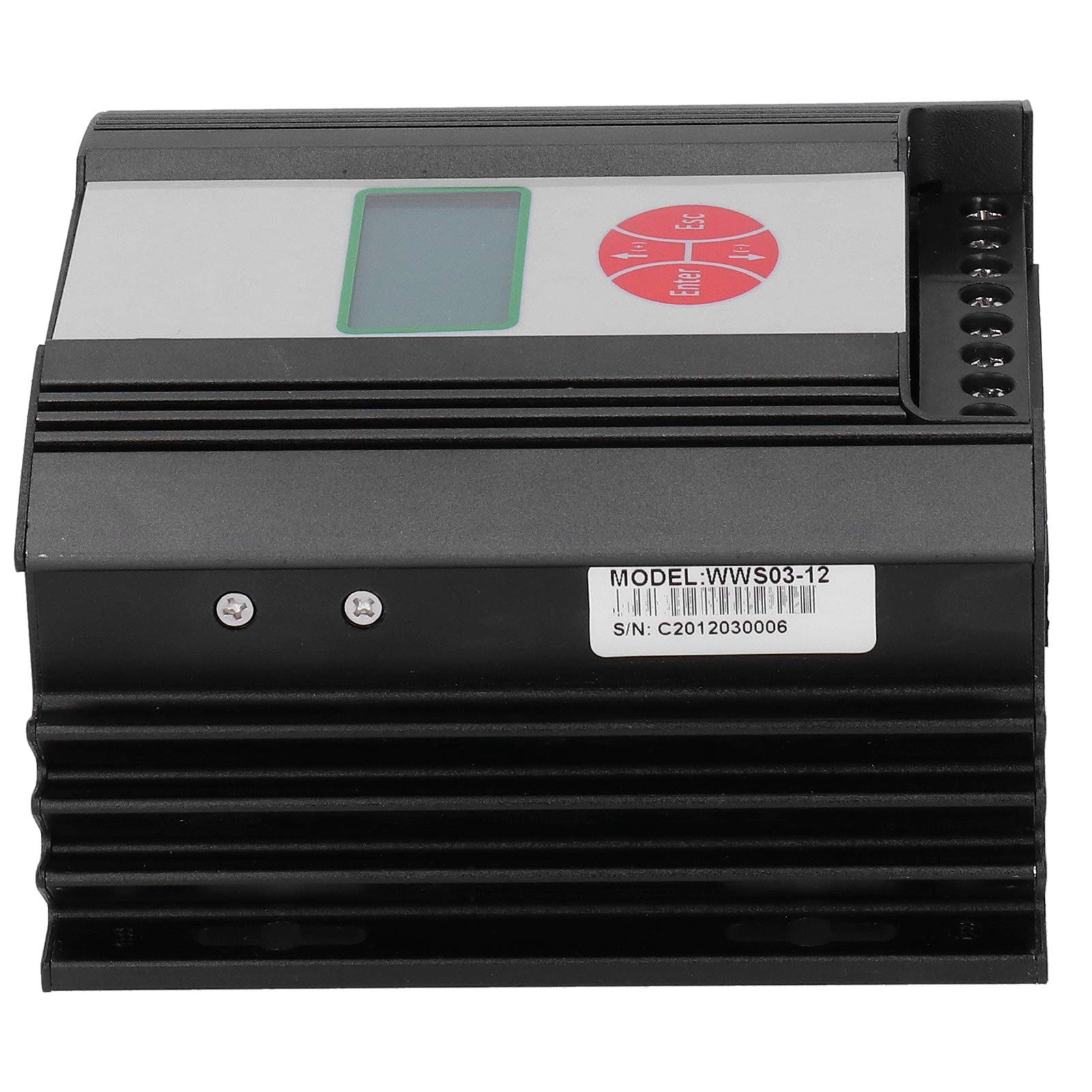 Junlucki 500W Wind Turbine Charge Controller with LCD Display - 12V/24V Auto-Switch for Solar & Wind Power System | Perfect for Home, RV, Marine & Off-Grid Energy Use