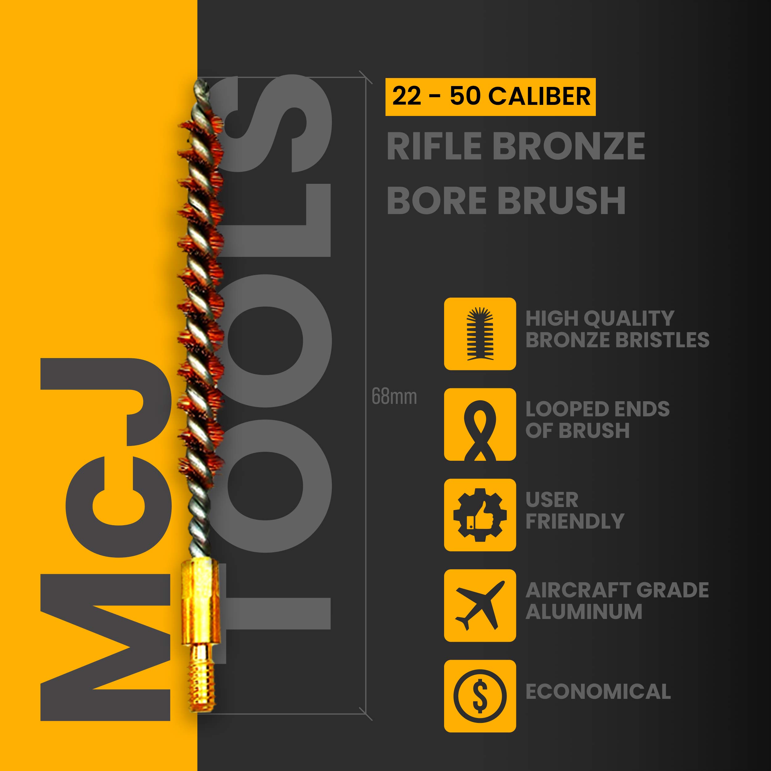 Premium Bronze Bore Brushes for Pistols & Rifles - High-Quality Gun Cleaning & Maintenance Tools for Firearm Care | Perfect for Range Days & Home Armory