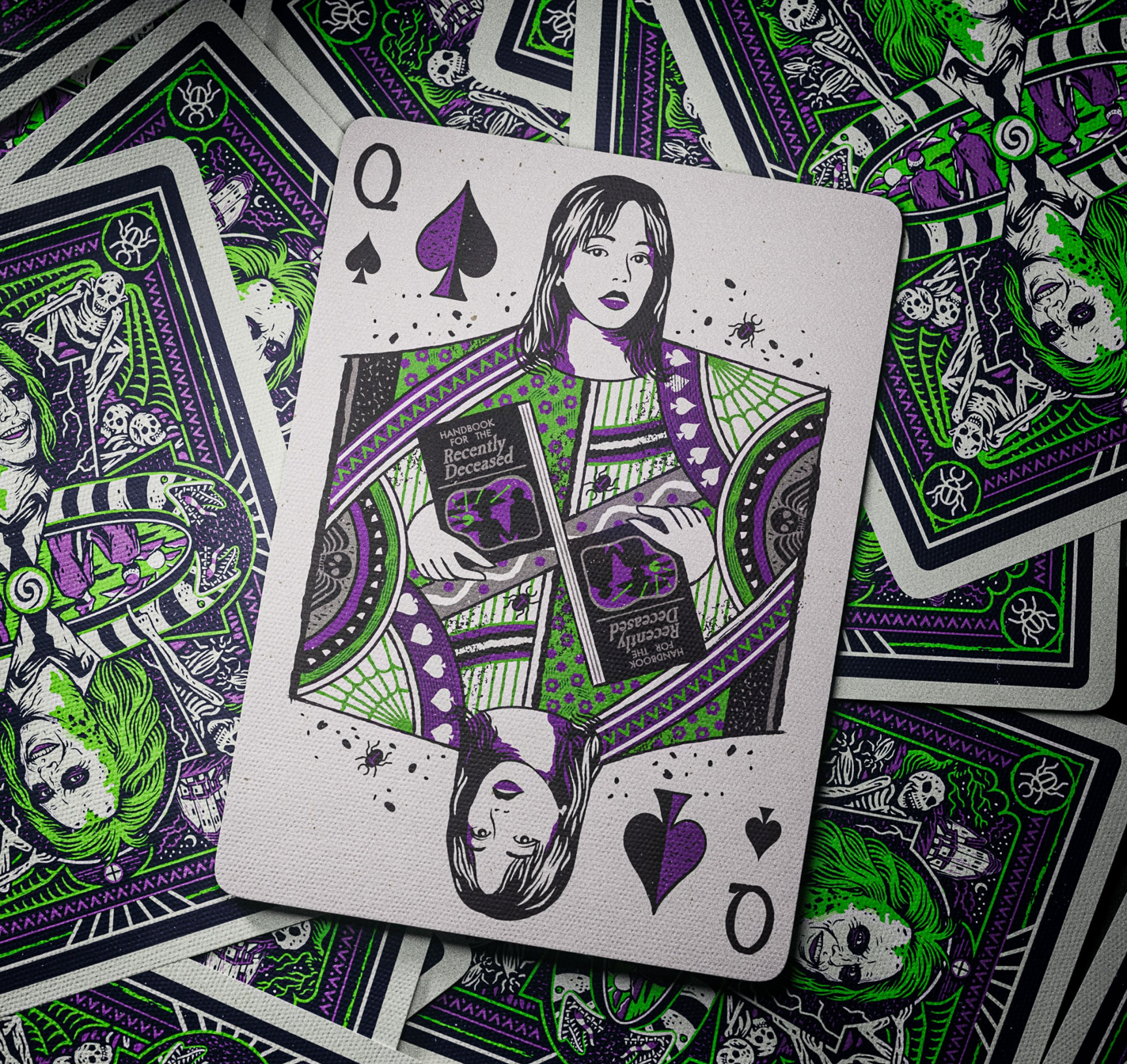 Beetlejuice Themed Playing Cards - Premium Quality Deck for Card Games, Magic Tricks & Collectors - Perfect for Halloween Parties, Movie Nights & Gifts