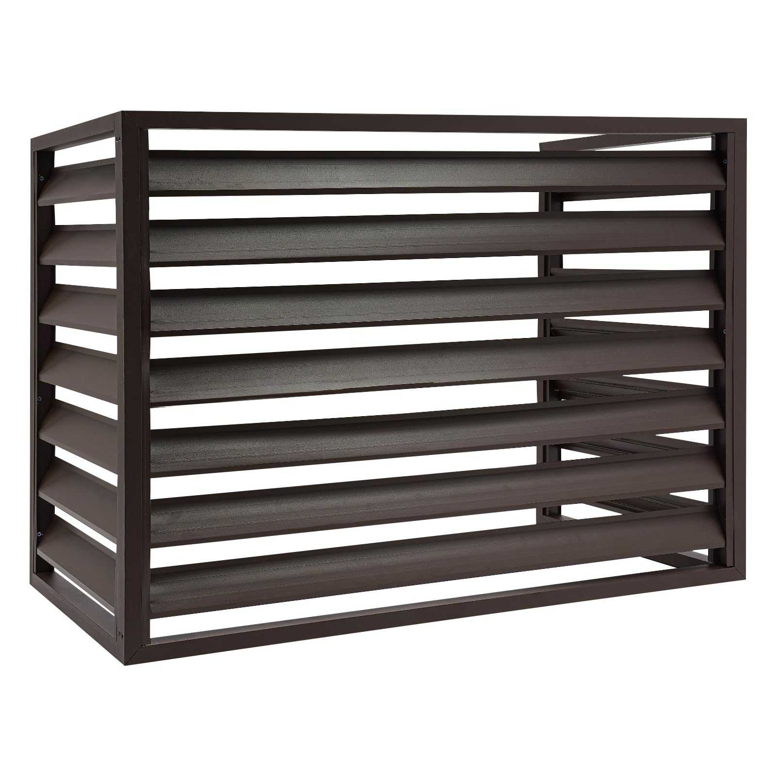 3-Panel Aluminum Alloy AC Unit Privacy Fence Cover - Conceal & Protect Outdoor Air Conditioner (43.31