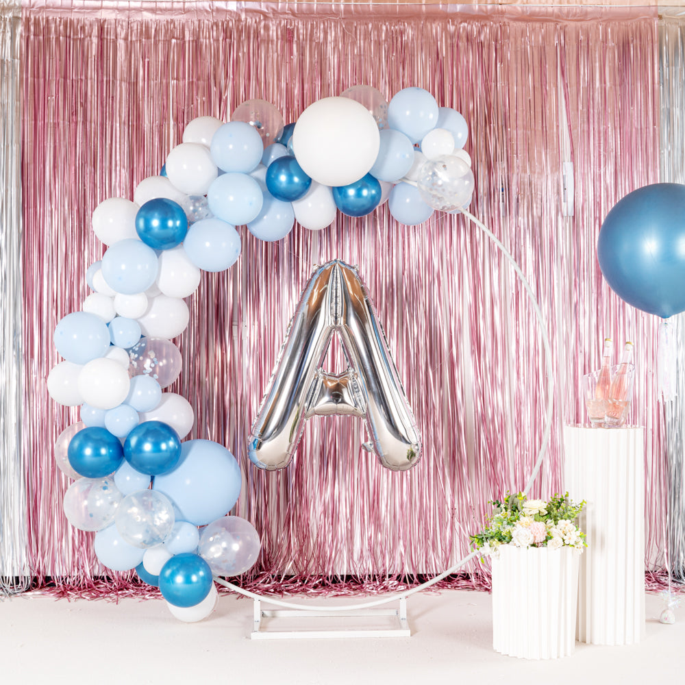 Balloonify Silver Mylar Letter A Balloon - 40 Inch Large Foil Alphabet Balloon for Birthday Party Decorations, Baby Showers & Graduation Celebrations - 1 Count Box