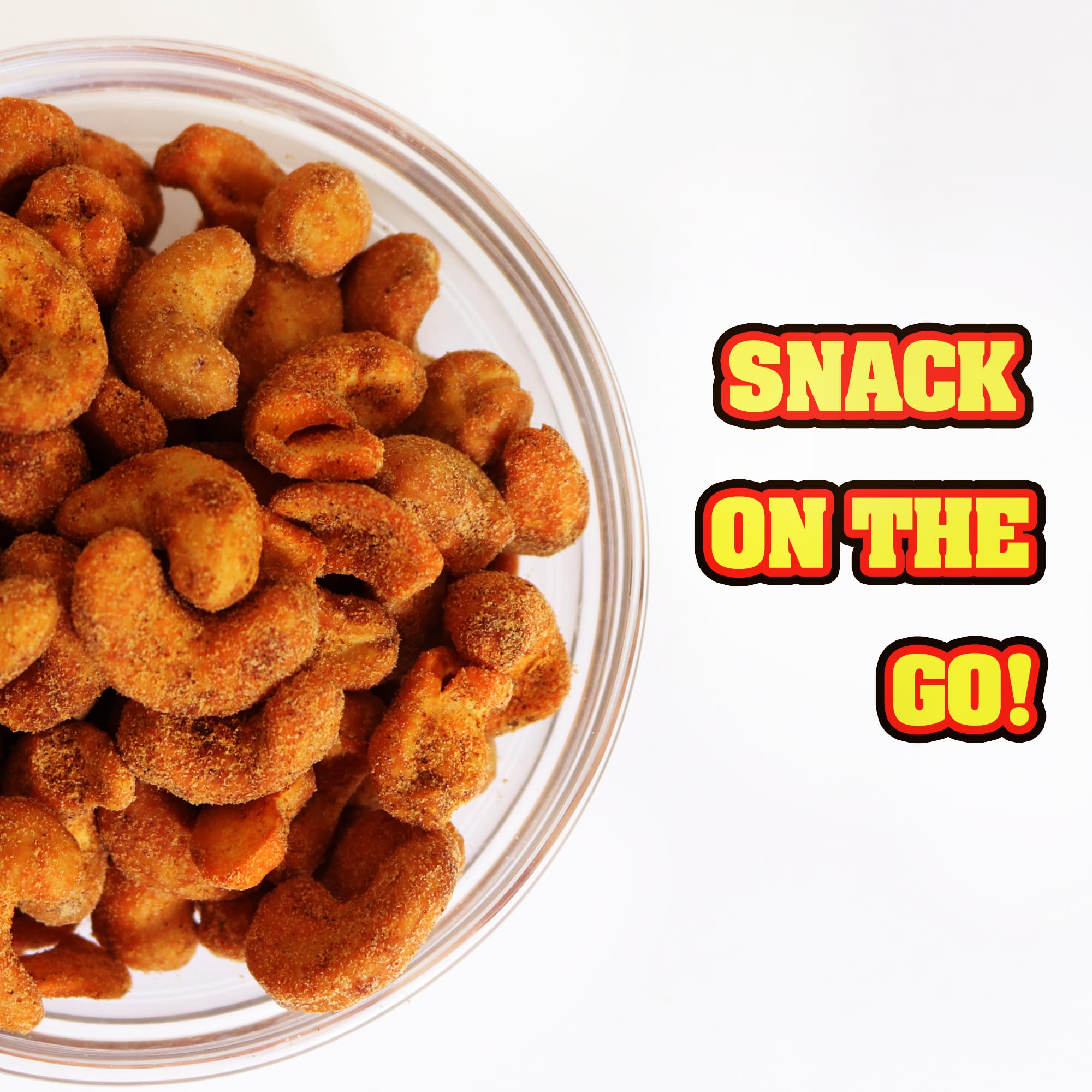ASSKICKIN' Roasted Hot & Spicy Cashews - Habanero Flavored Nuts – 6oz Resealable Can - Premium Spicy Snack for Adults - Perfect for Parties, Gifts & Spicy Food Lovers