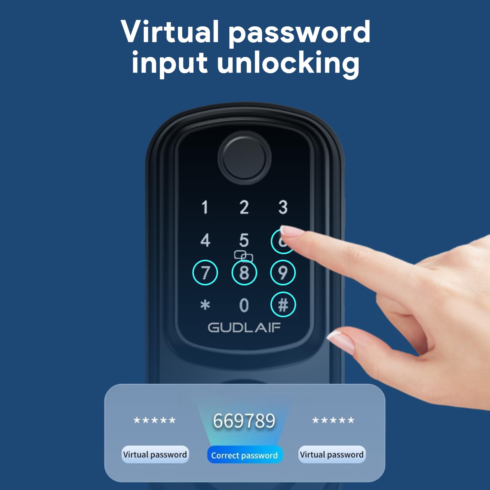 Smart Keyless Entry Door Lock Deadbolt with Handle Set - Electronic Keypad Front Door Lock with Alexa Compatibility - Secure & Convenient Keyless Access for Homes & Offices (Black) - Perfect for Modern Smart Homes & Vacation Rentals