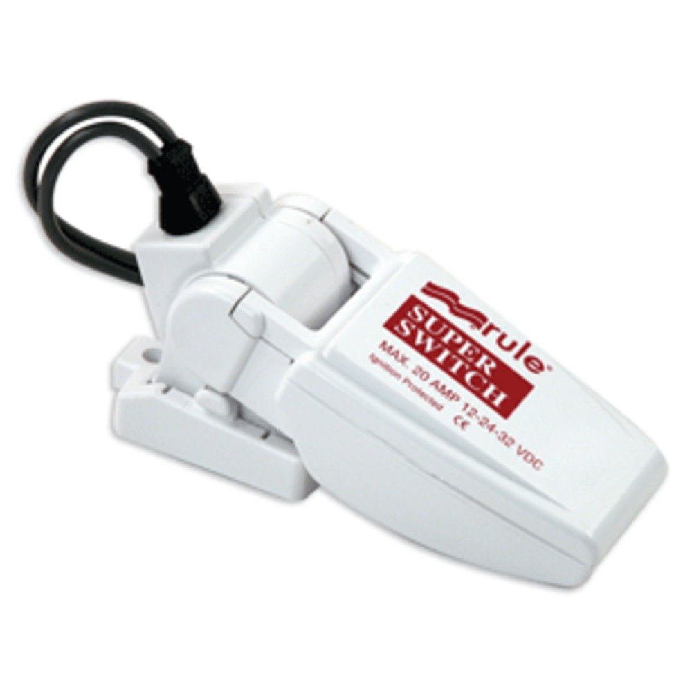 Rule SuperSwitch Float Switch for Marine & Boating - Automatic Bilge Pump Control, Water Level Sensor for Boats, Yachts, RV Tanks (Ideal for Flood Prevention & Bilge Water Management)