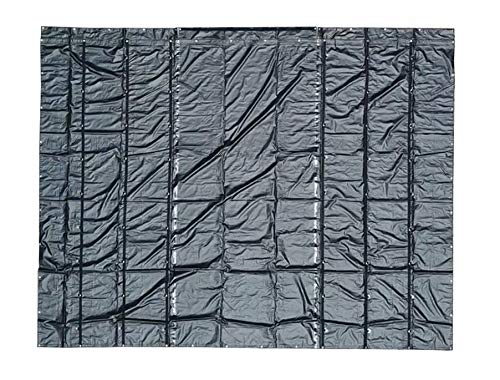 Mytee Heavy Duty 18' x 27' Black Vinyl Lumber Tarp - 18oz Waterproof Flatbed Truck Tarp with 5' Drop - Protects Cargo from Wind, Rain, Snow & Sun - Ideal for Trailers, Construction, Landscaping & Outdoor Storage
